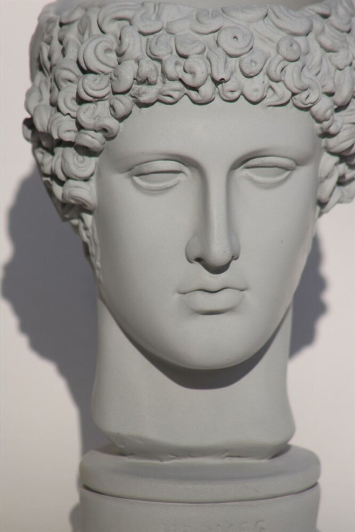 Afka Antik Hermes Kafası Beton El Yapımı Büst Saksı