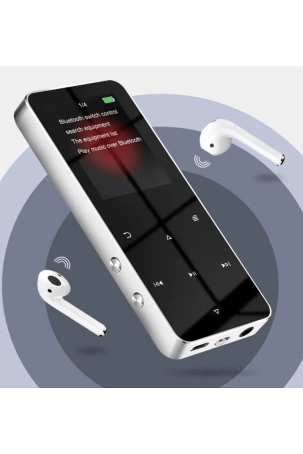 Tastech Bluetooth Lu Mp3-mp4 Çalar Ses Kayıt Fm Radyolu Şarjlı Mp4 Player Dahili Hoparlör 8gb Hafızalı