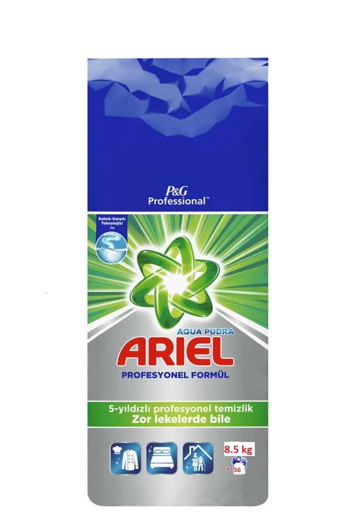 Ariel Professional Aqua Pudra Beyazlar Için Toz Çamaşır Deterjanı 8.5 Kg 56 Yıkama