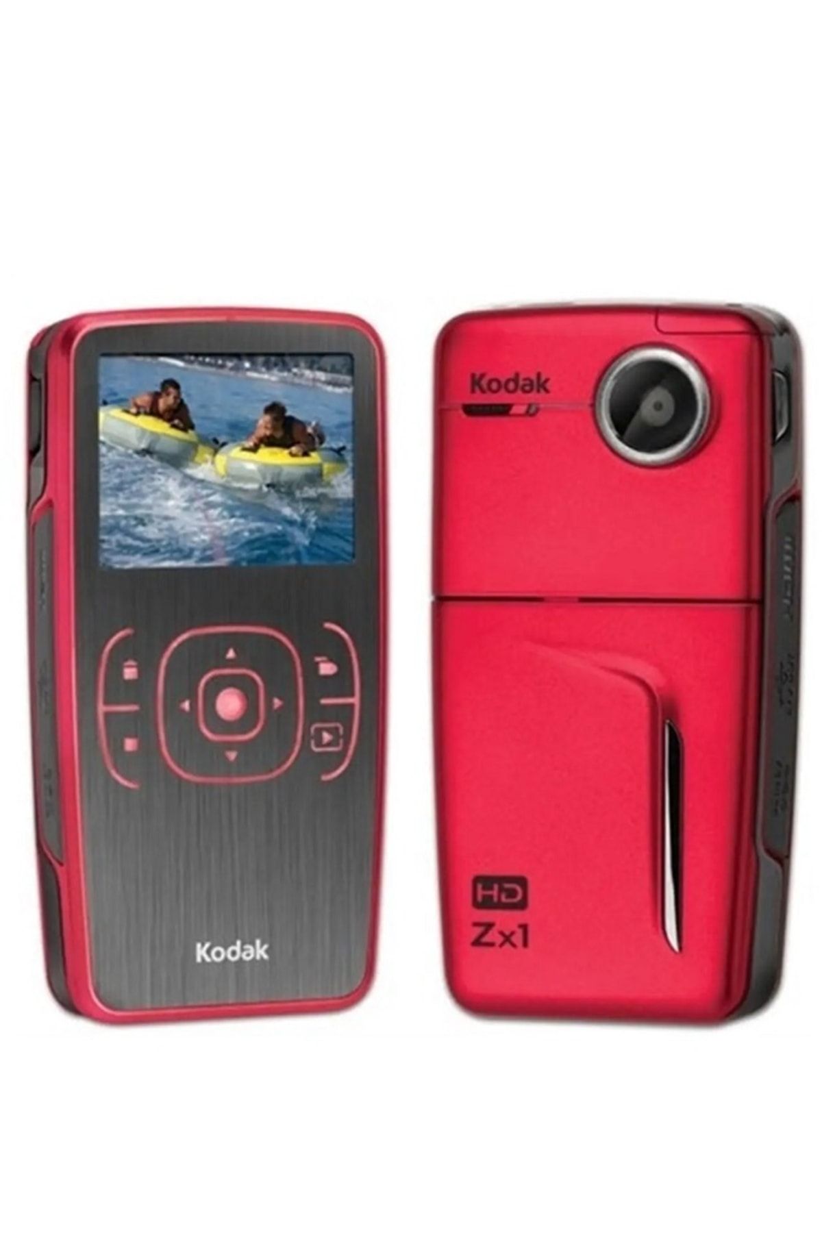 Kodak Zx1 2" Lcd Hd Dijital Su Geçirmez Video Kamera - Kırmızı