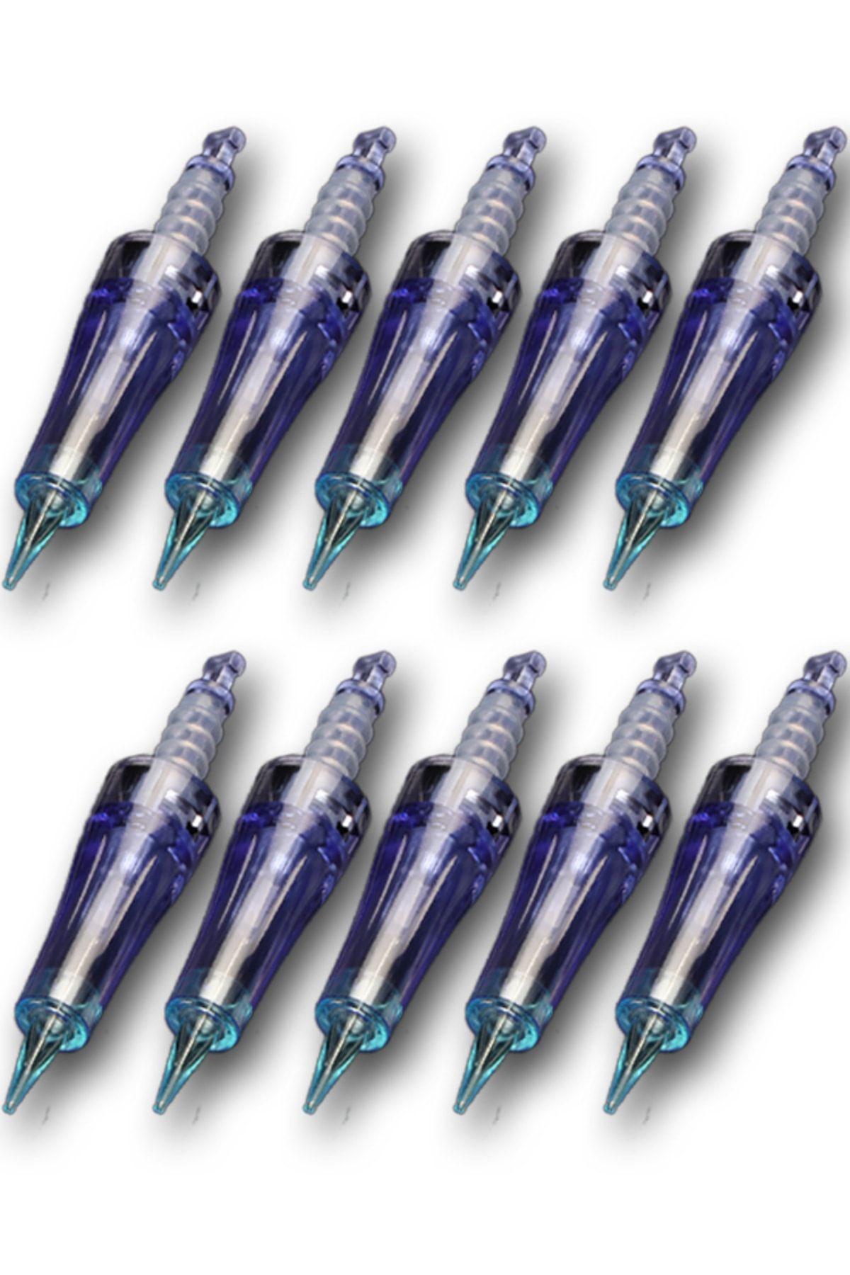 ARMONİKONYA 10 Adet 3rl Dr.pen-m5-m7-mym-a6-a1 Uyumlu Kalıcı Makyaj Iğnesi Mavi Soketli Orjinal Steril Paket