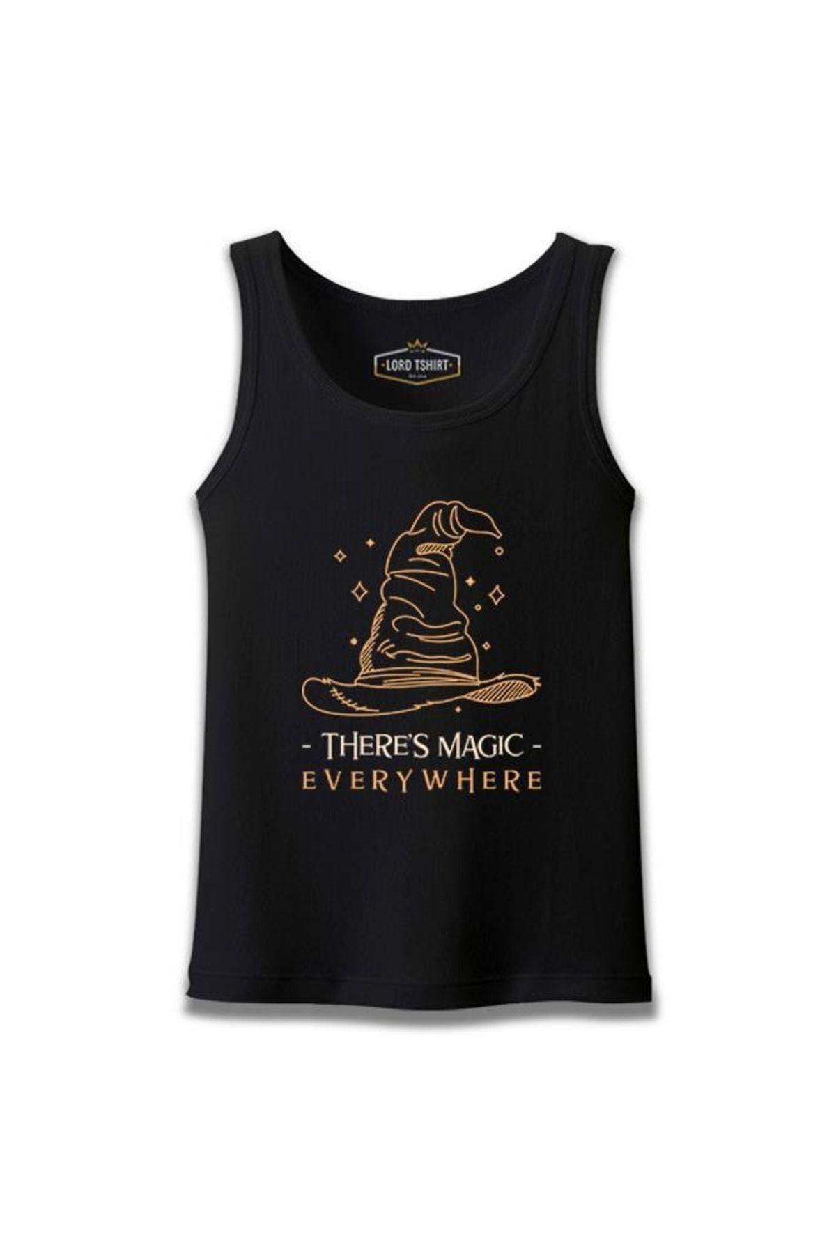 Lord T-Shirt There Is Magic Everywhere Witch Hat Siyah Erkek Atlet