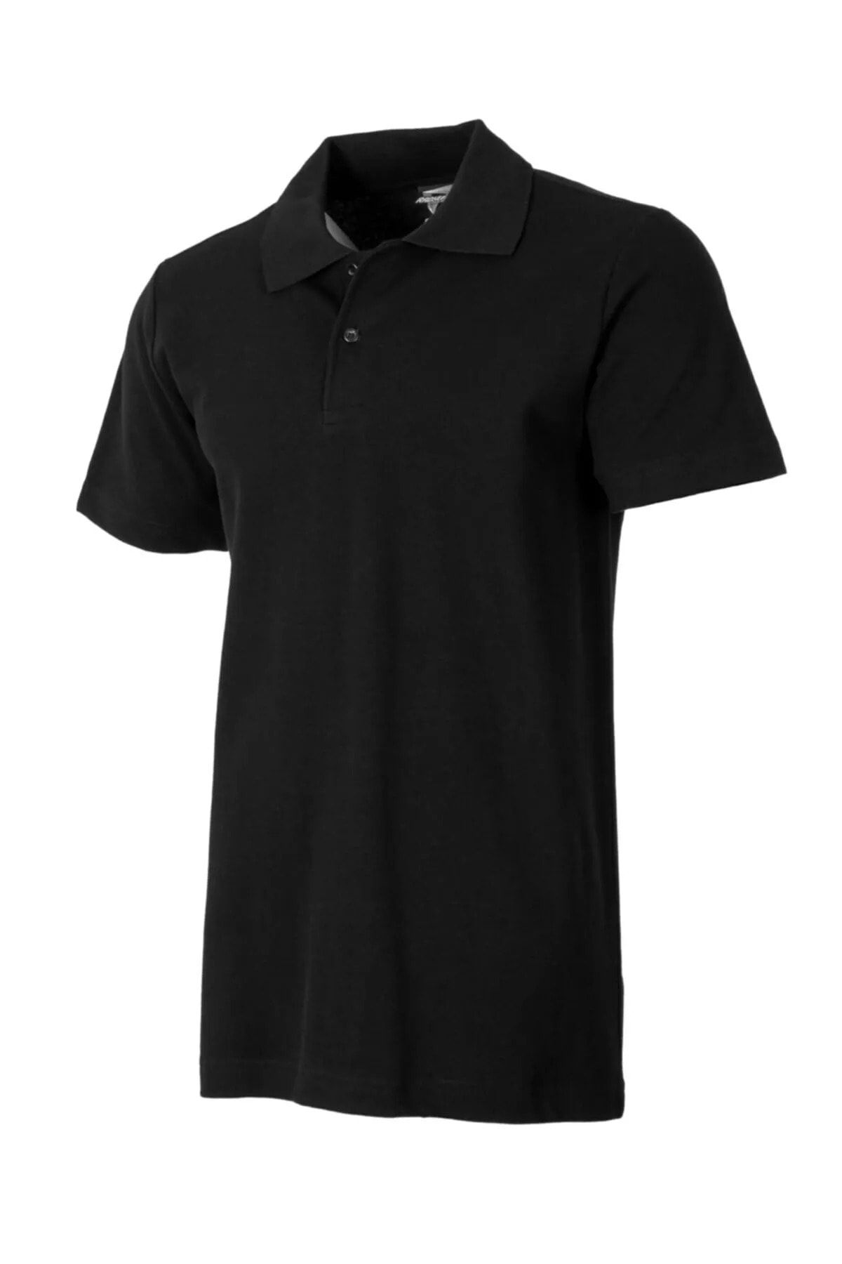 EKZMODA Erkek Siyah Polo Yaka Tişört - Siyah Tisort - Yakali Erkek T-shirt