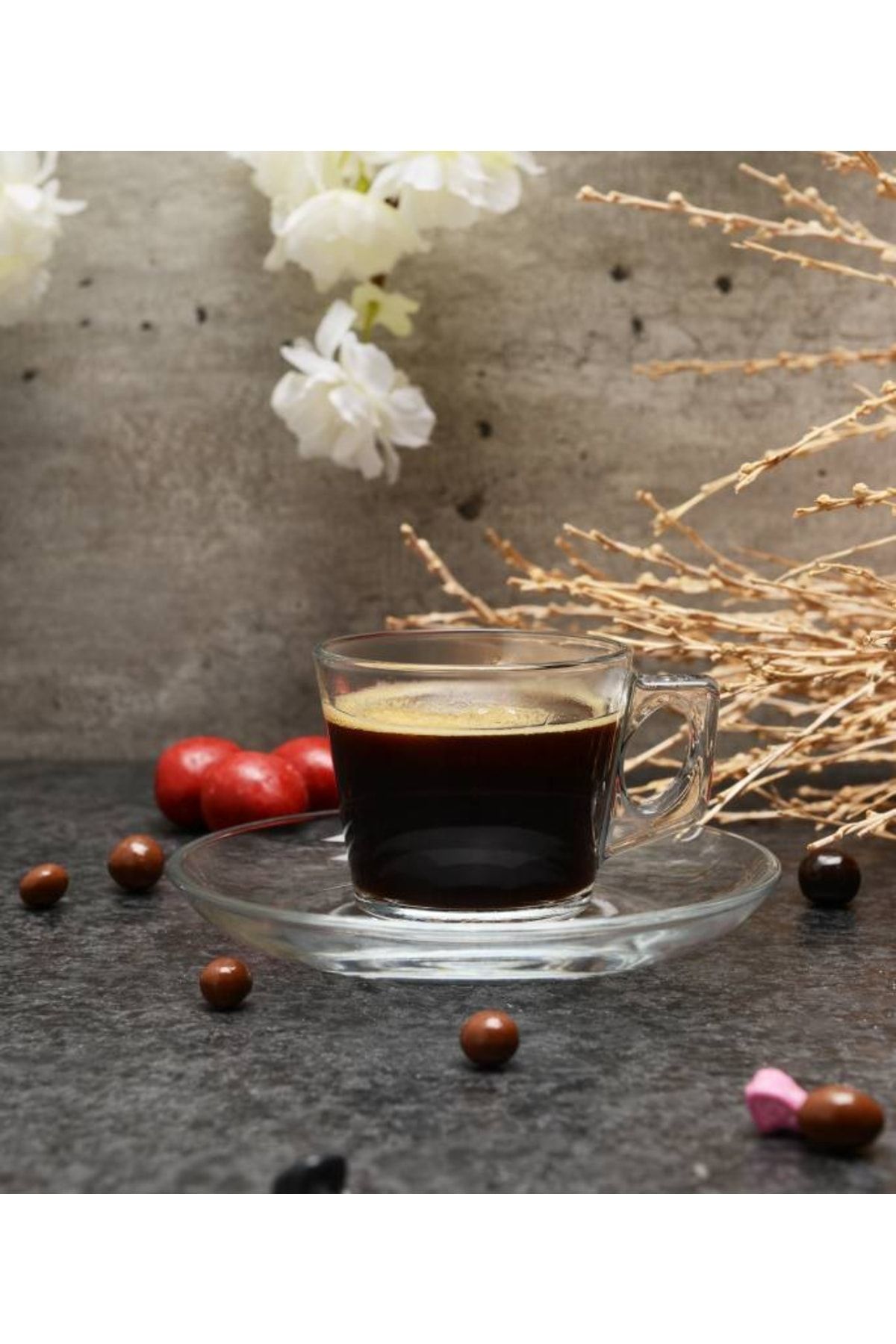 Paşabahçe 6'lı Vela 80 Cc Cam Espresso Kahve Fincanı Seti Küçük Boy Türk Kahvesi Boyutundadır