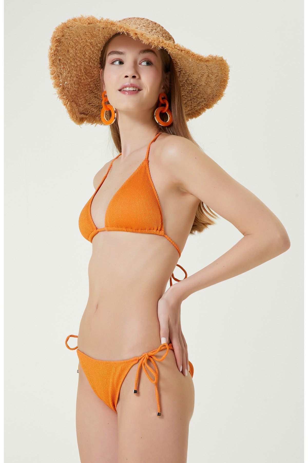 Network Üçgen Turuncu Bikini Takımı