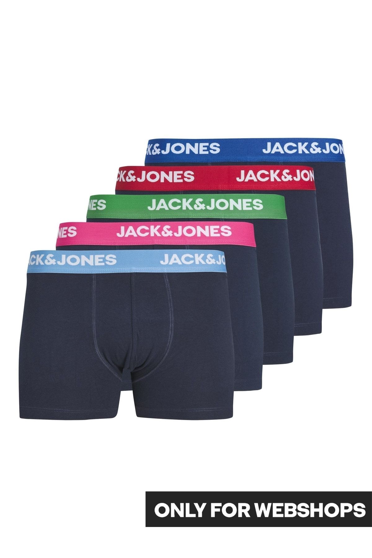 Jack & Jones Jack Jones Norman Trunks 5 Pack Erkek Lacivert Boxer 12233490-04