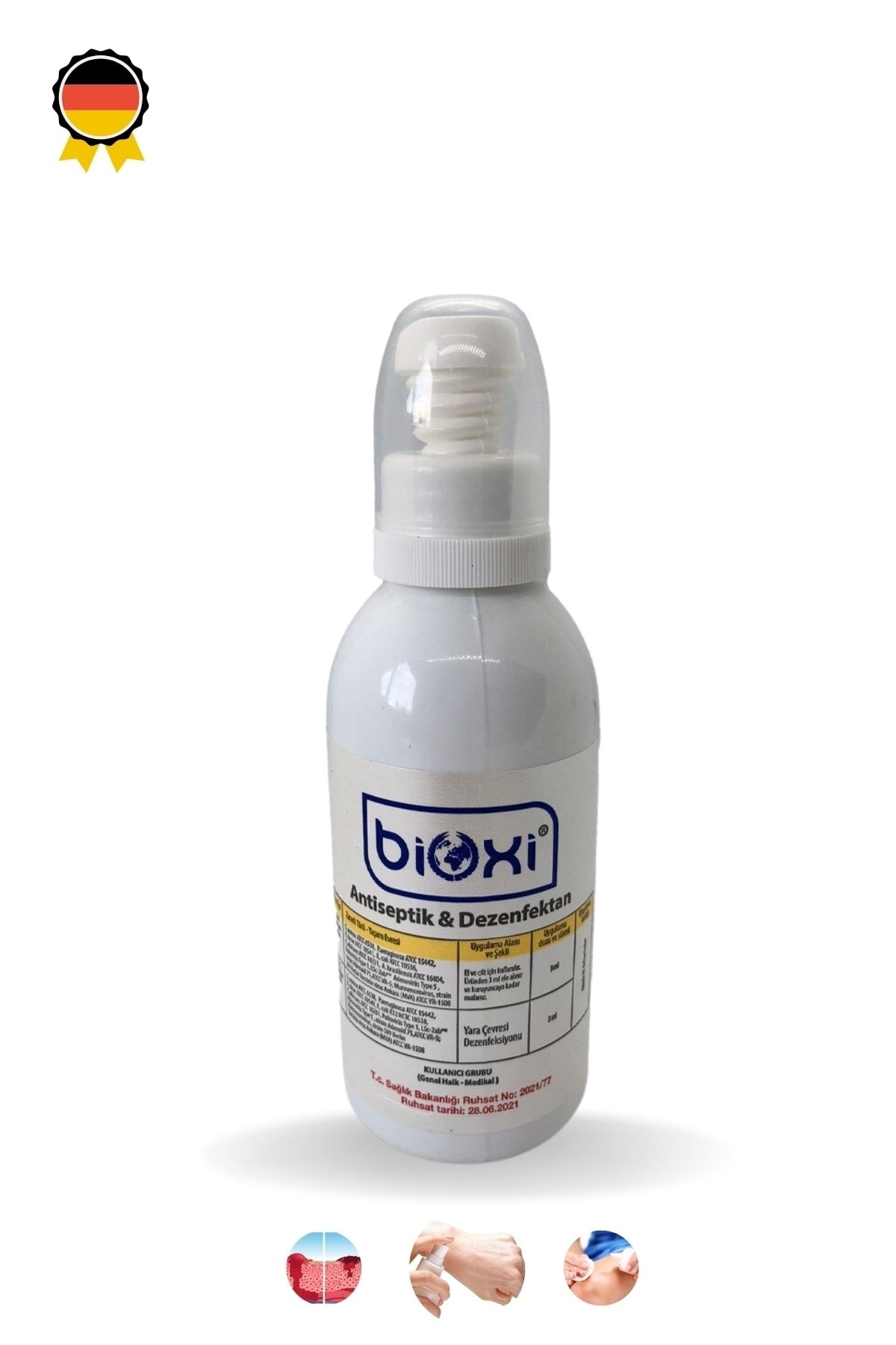 Bioxi ® Antiseptik & Dezenfektan 150 Ml (el-cilt Ve Yara Bakım) / Hipokloröz Asit (hocl) Bazlı