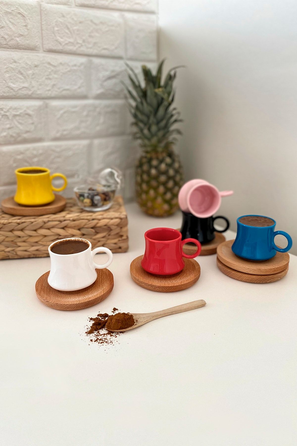 Kitchen Feel Largi Renkli Kahve Fincan Takımı 6 Kişilik Fiyatı