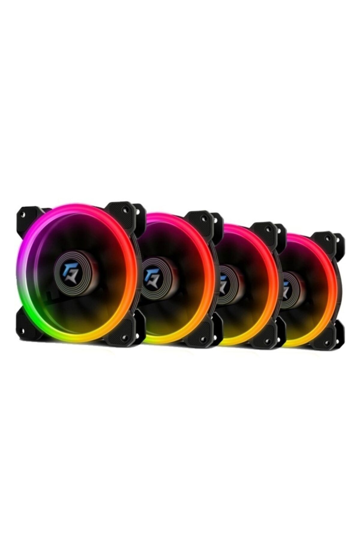 GAMEFORCE 4in1 120mm Rgb Kasa Fanı (4x120mm Fan Kiti- Kumandalı)