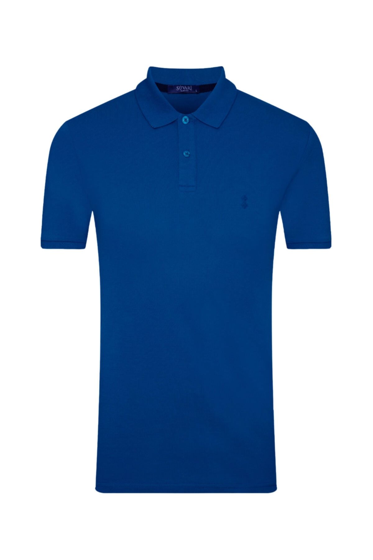 SÜVARİ Erkek Mavi Slim Fit Polo Yaka T-shirt