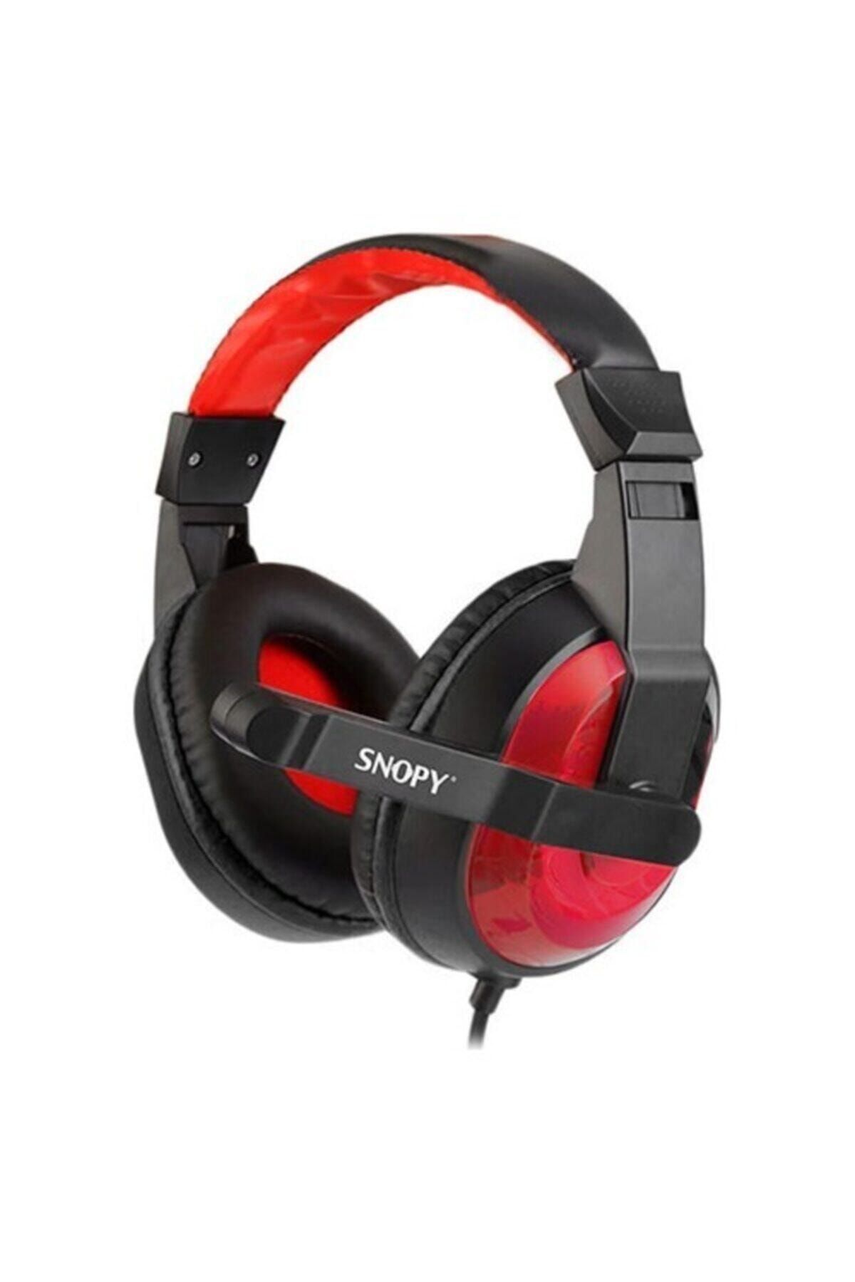 Snopy Sn-633 X-bloom Siyah-kırmızı Kulak Üstü Gaming Oyuncu Mikrofonlu Kulaklık