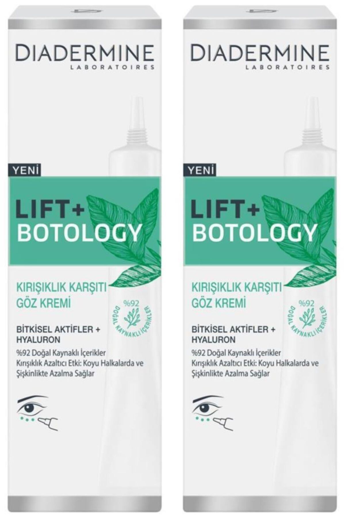 Diadermine Lift+botology Kırışıklık Karşıtı Göz Kremi 15 ml 2'li