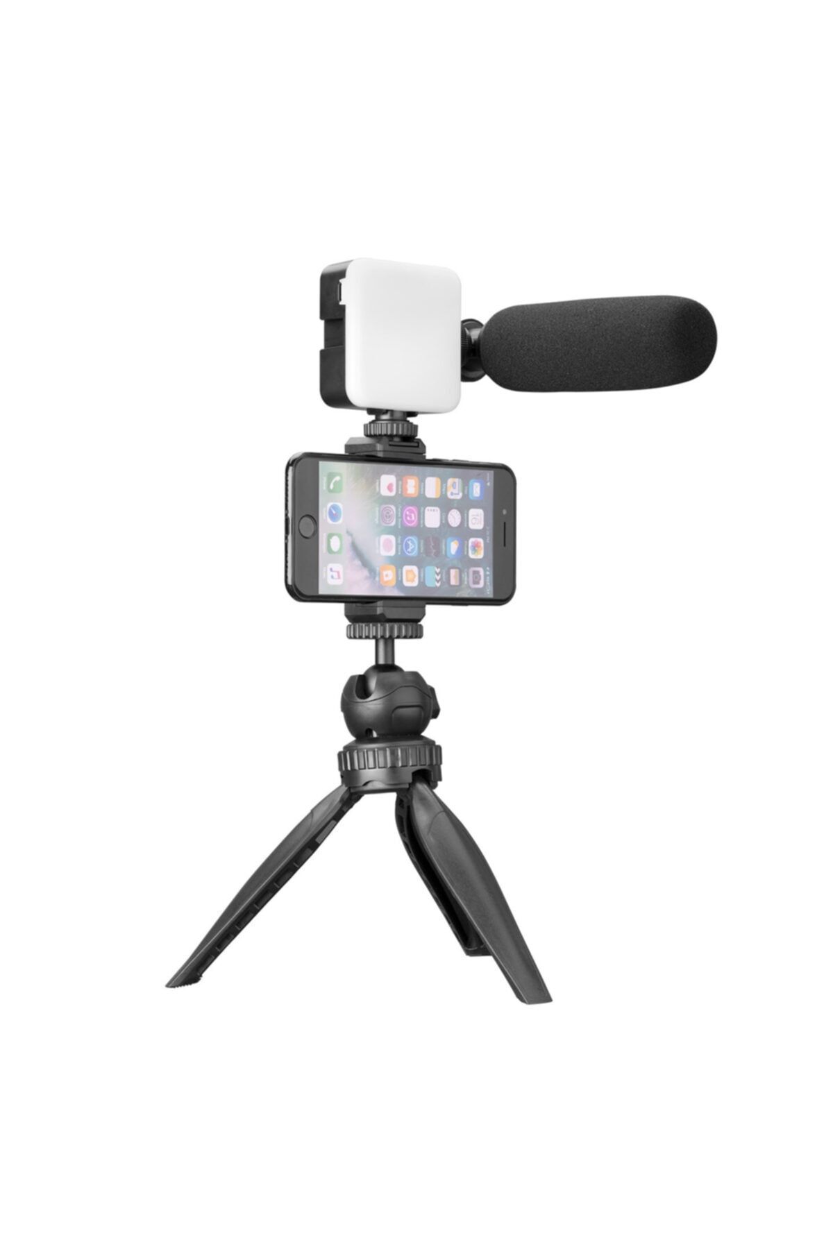 Snopy Sn-11p Siyah Profesyonel Vlogging Mikrofon Seti