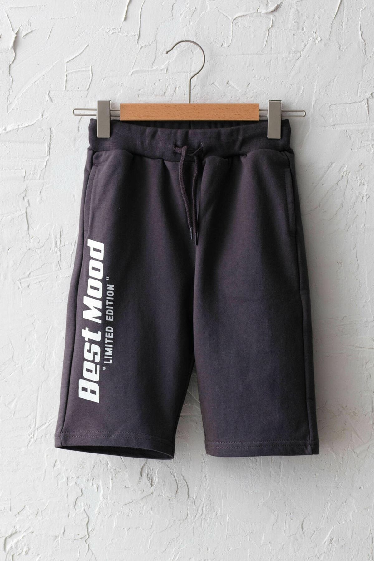 LC Waikiki Erkek Çocuk Koyu Gri Gxn Şort & Bermuda