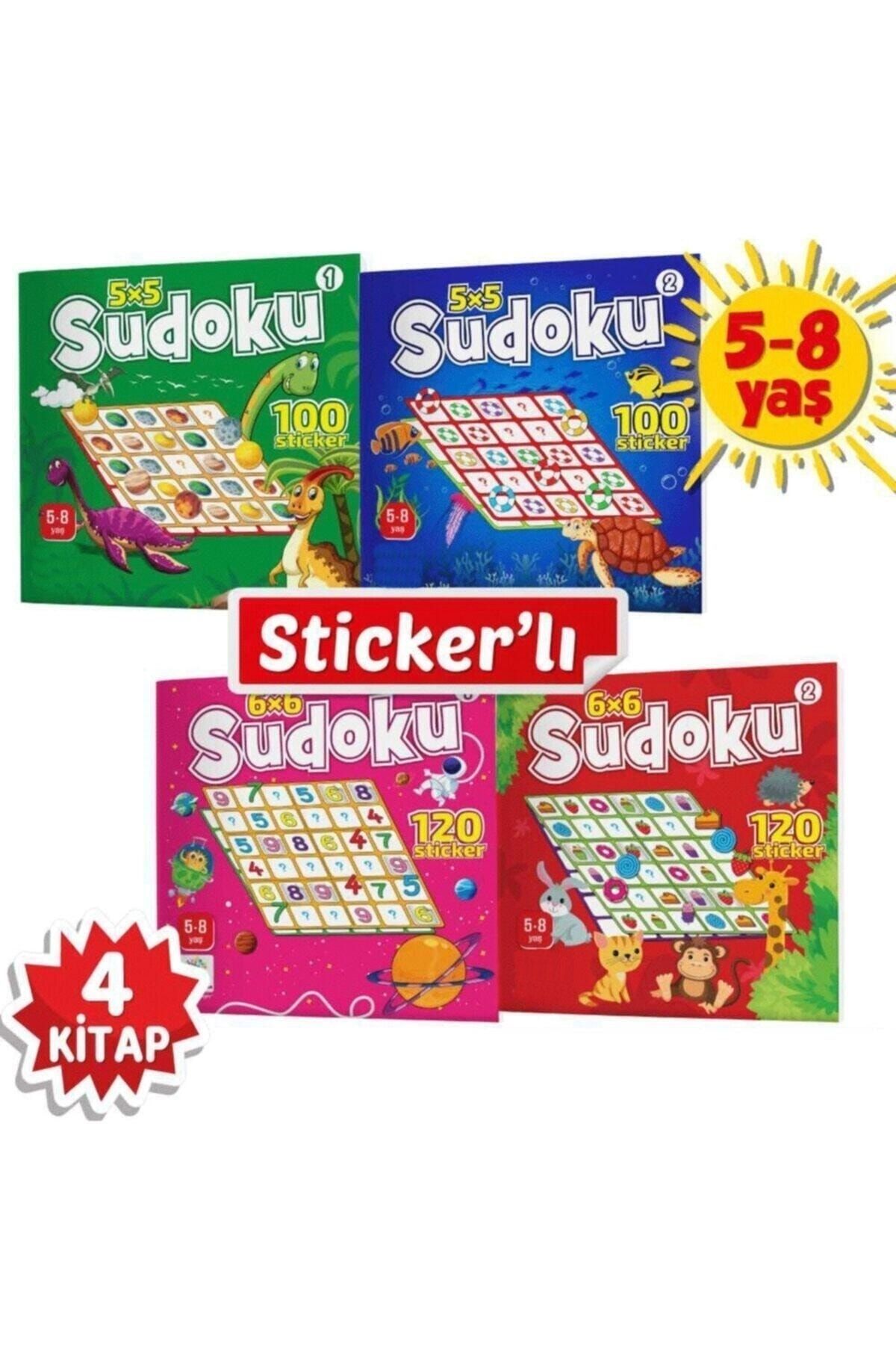 Yükselen Zeka Yayınları 5-8 Yaş Stickerlı Sudoku Seti (dikkat Ve Zeka Geliştiren Bulmacalar Serisi, 440 Adet Çıkartma)