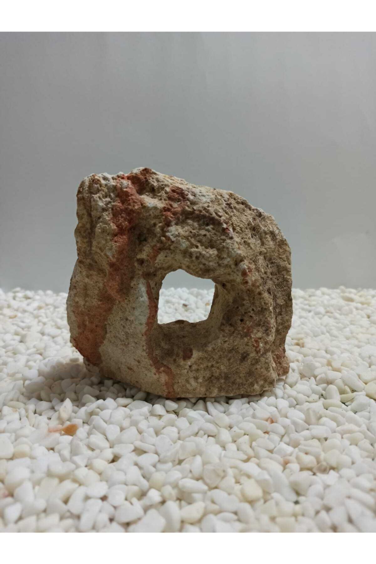 Akvaryum Tek Delikli Mağara Balık Kayası