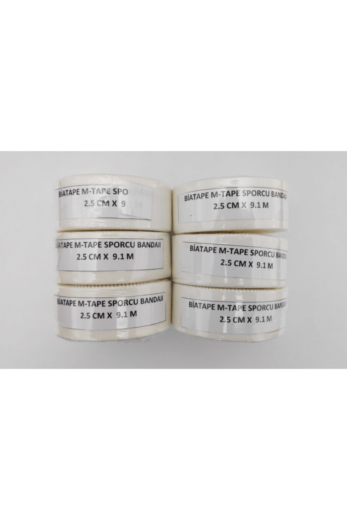 BiaTape M-tape Sporcu Bandajı 6 Adet (2,5 CM X 9 M DEN 6 ADET)