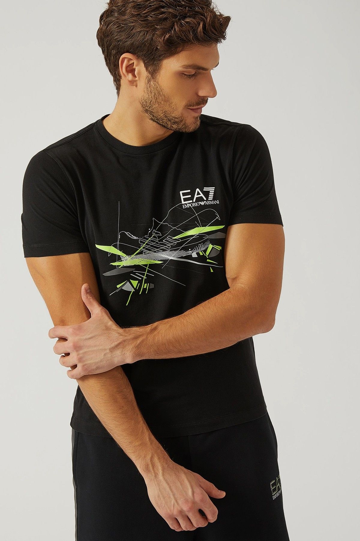 EA7 Siyah T-Shirt 3Zpt50 Pjm9Z 1200