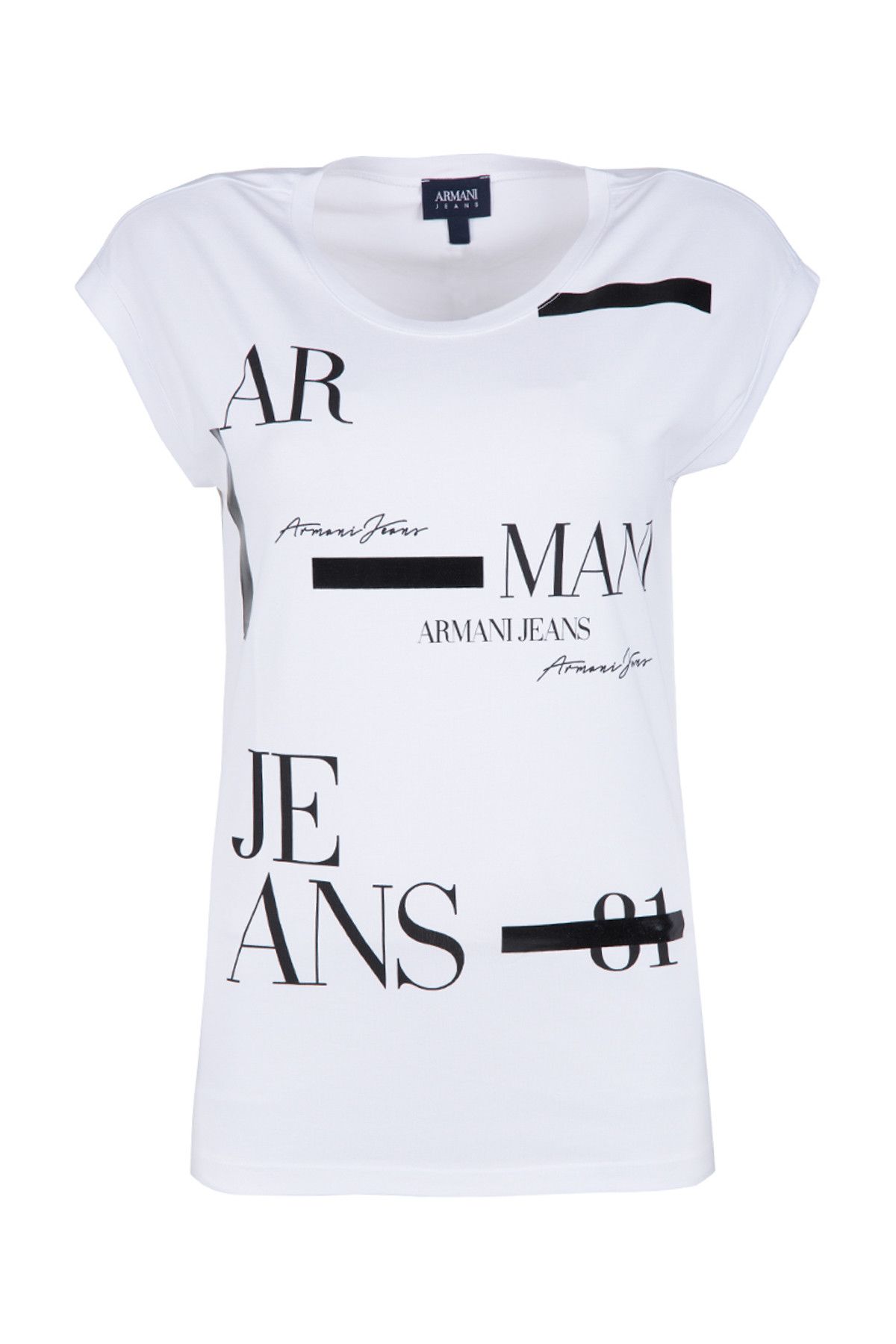 Armani Jeans Beyaz Kadın T-Shirt 6Y5T22 5J23Z 1100