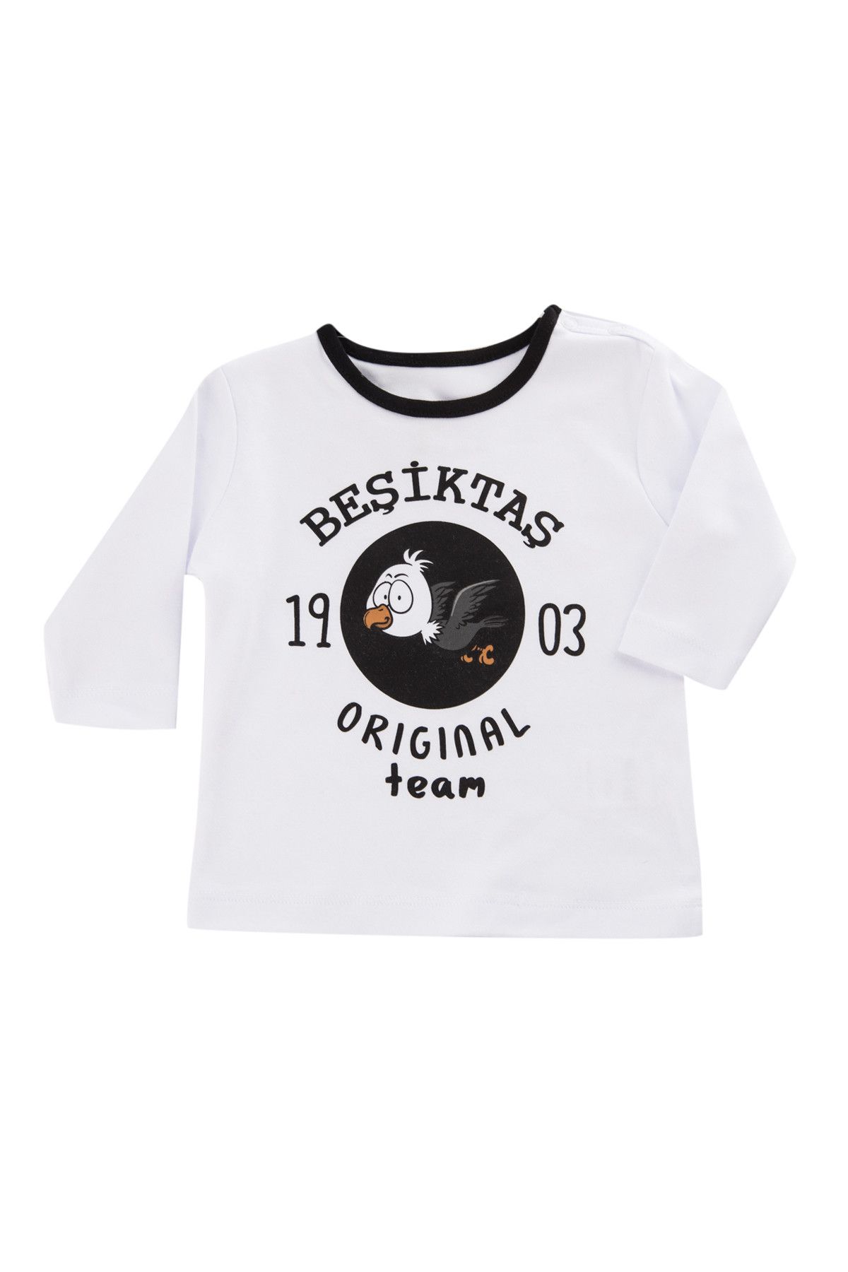 Beşiktaş Beyaz Bebek T-Shirt 8KX7M03002