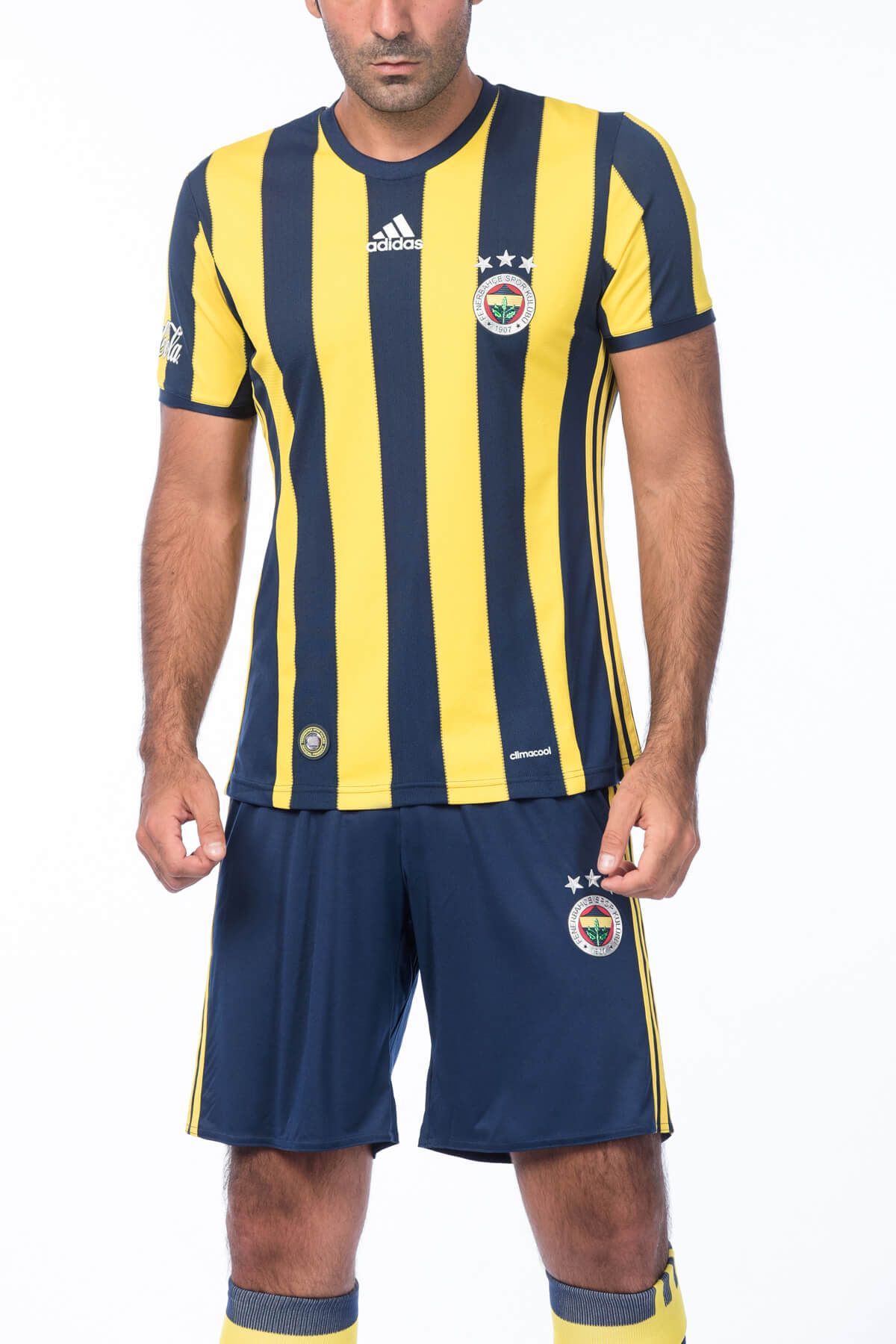 Fenerbahçe adidas Fb 16 Home Ss Sarı Mavi Erkek Forma 100223200