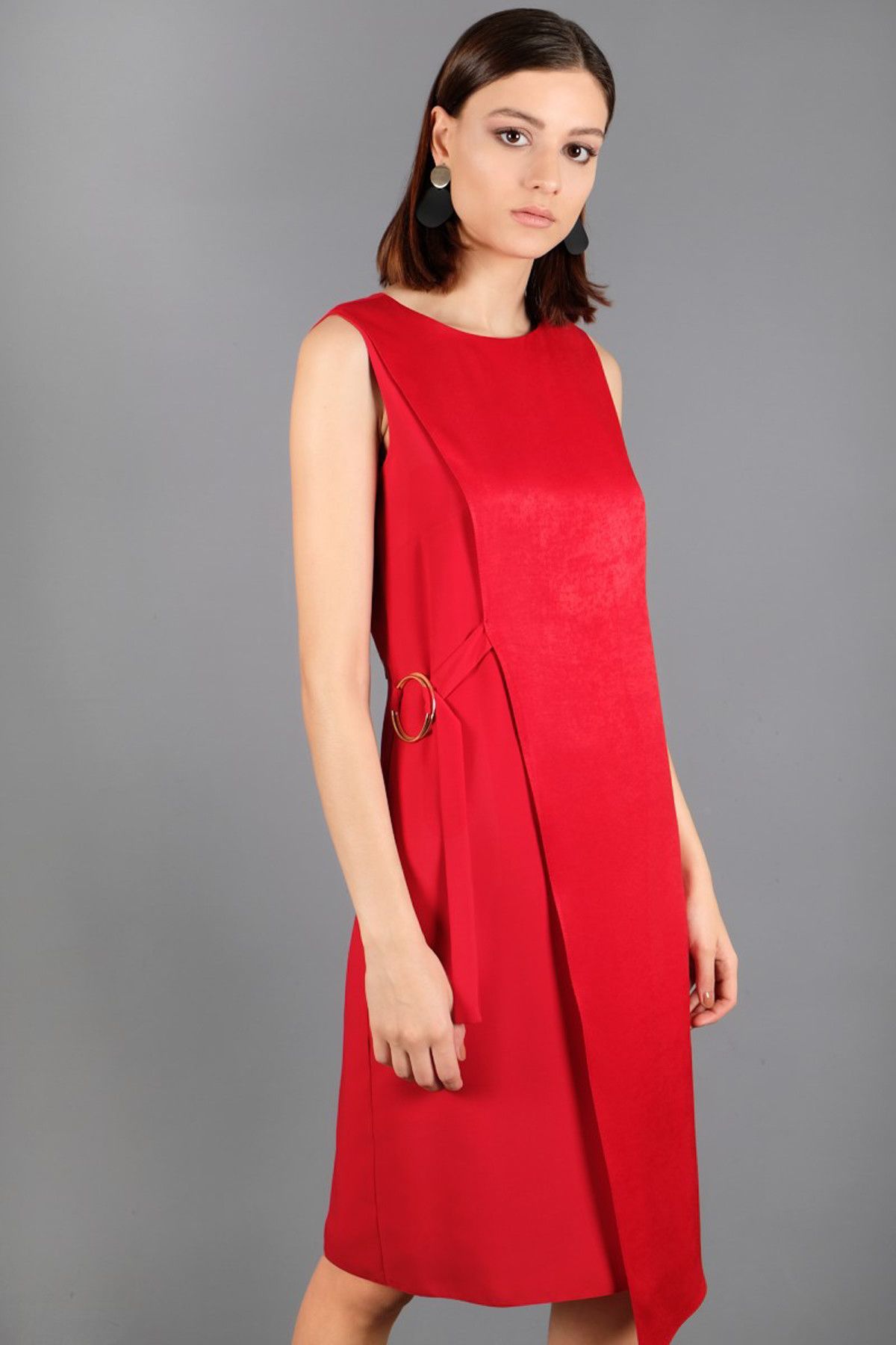 Spazio Kadın Kırmızı Cesara Elbise 50095415