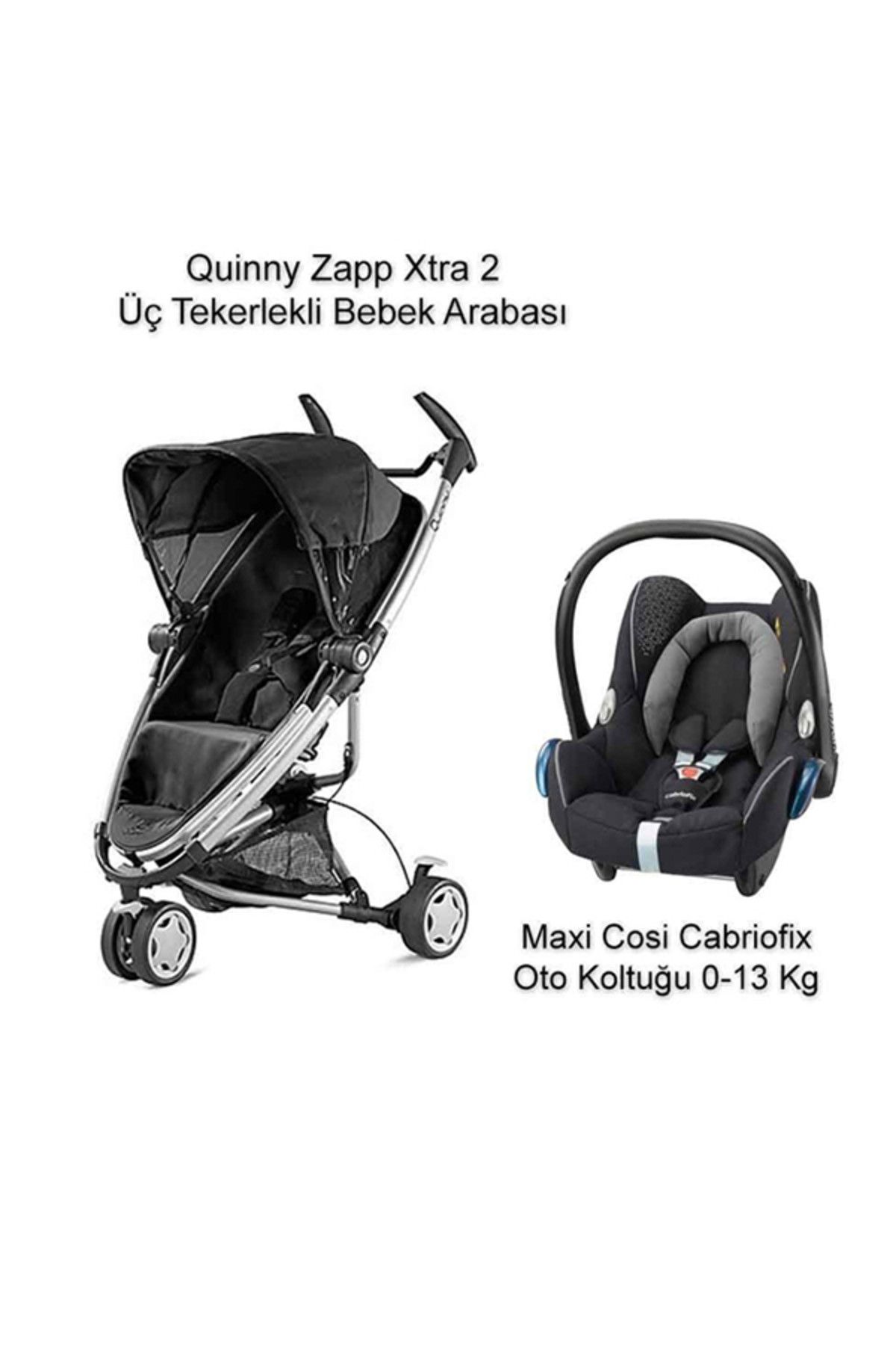 Quinny Zapp Xtra 2 Bebek Arabası Kampanyası Black  /