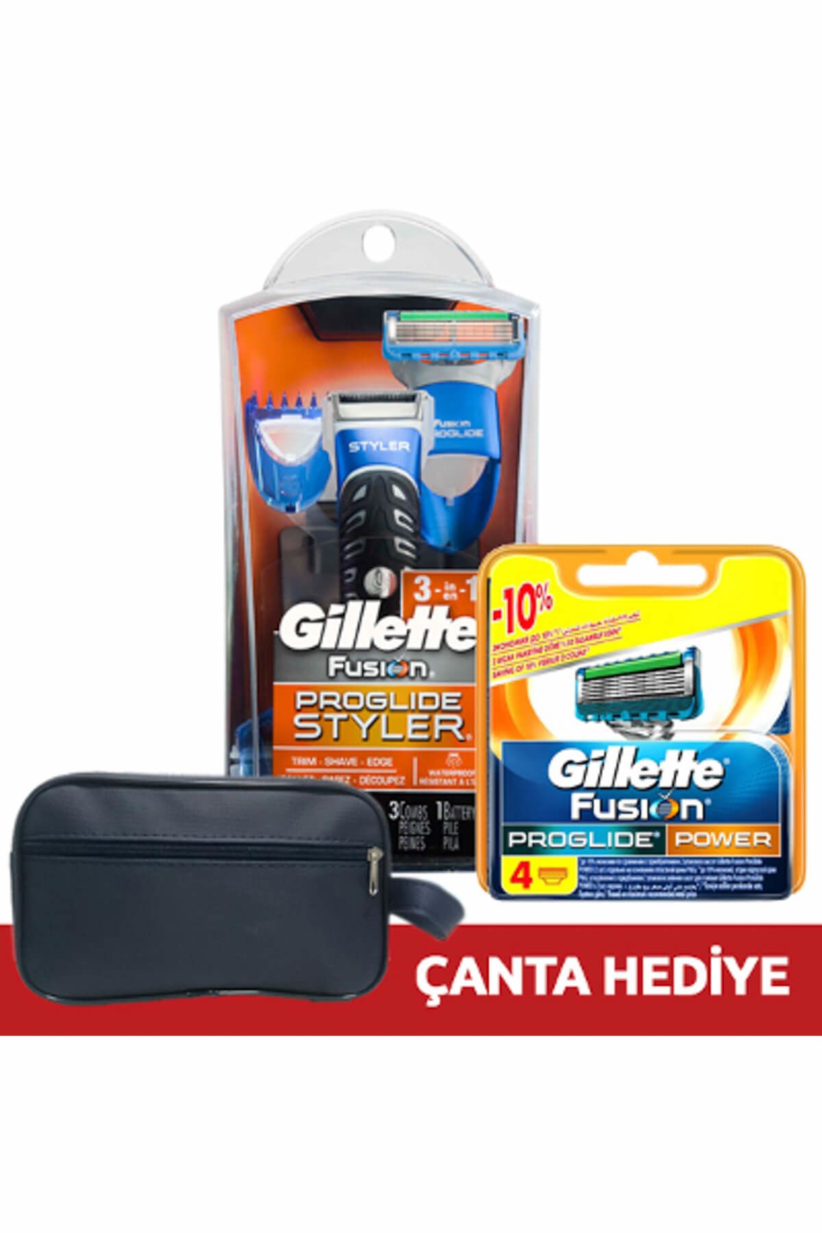 Gillette Styler Tıraş Makinesi + Proglide Power 4 Yedek