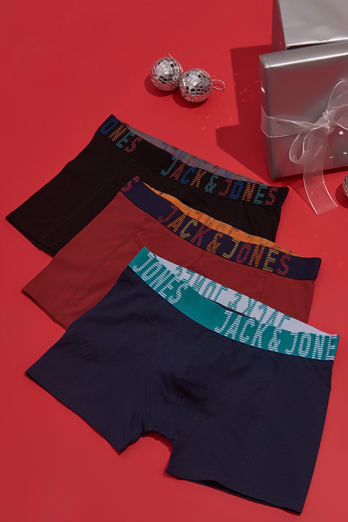 Jack & Jones 3'lü Boxer - MixSoild Trunks 3 Pack 12143985