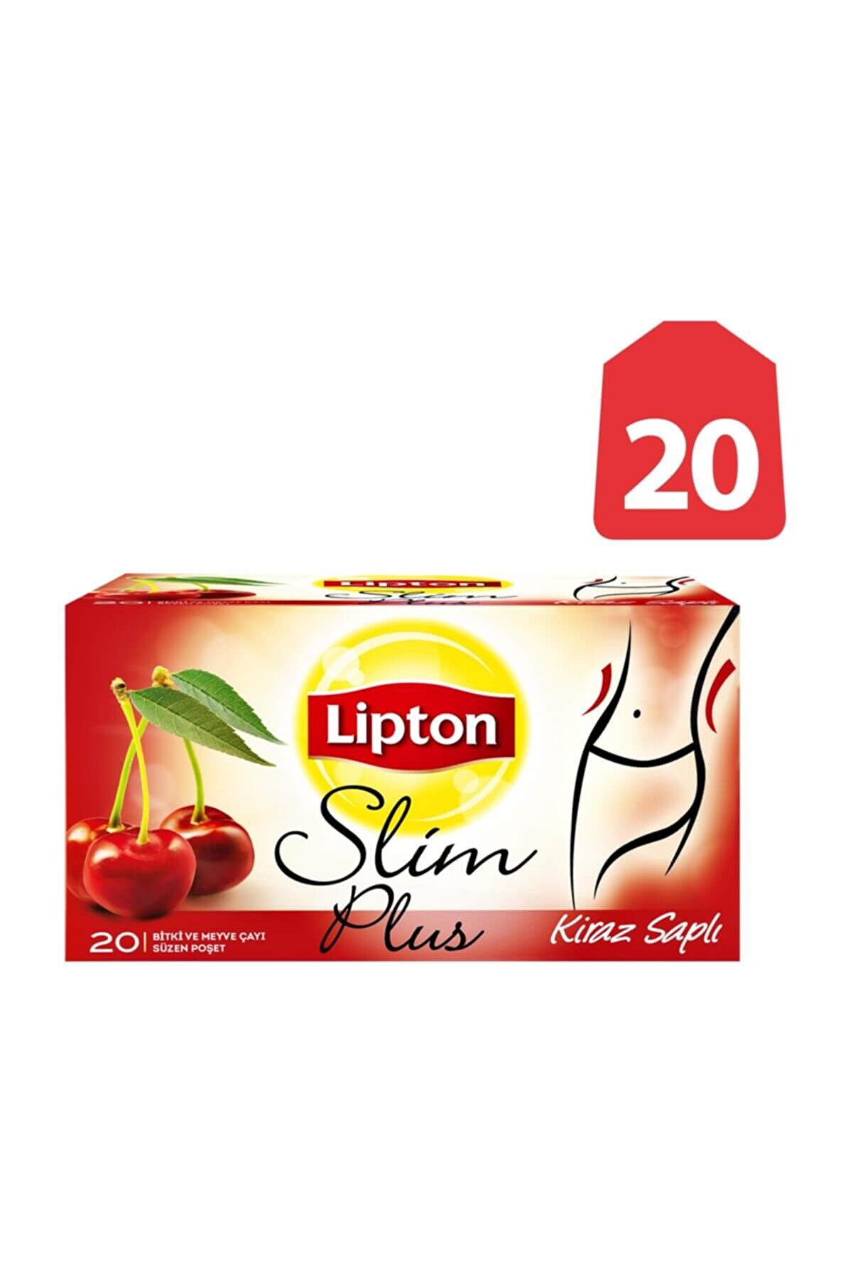 Lipton Kiraz Saplı Bardak Poşet Bitki Çayı 20'li