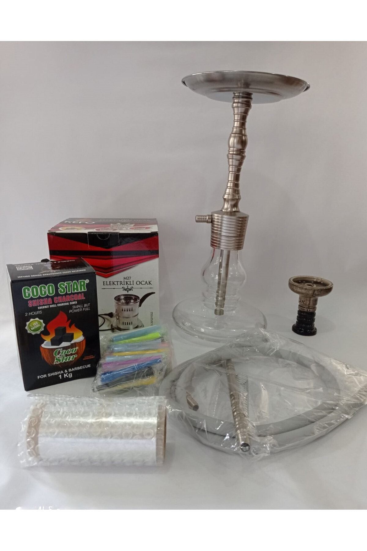 Günay Tam Set Kilitli Nargile Takımı
