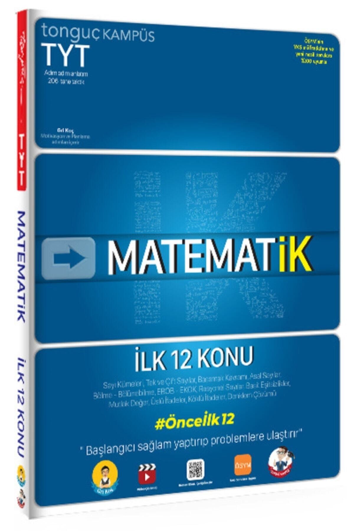 Tonguç Yayınları Tyt Matematik İlk 12 Konu Soru Bankası Kitabı 2021