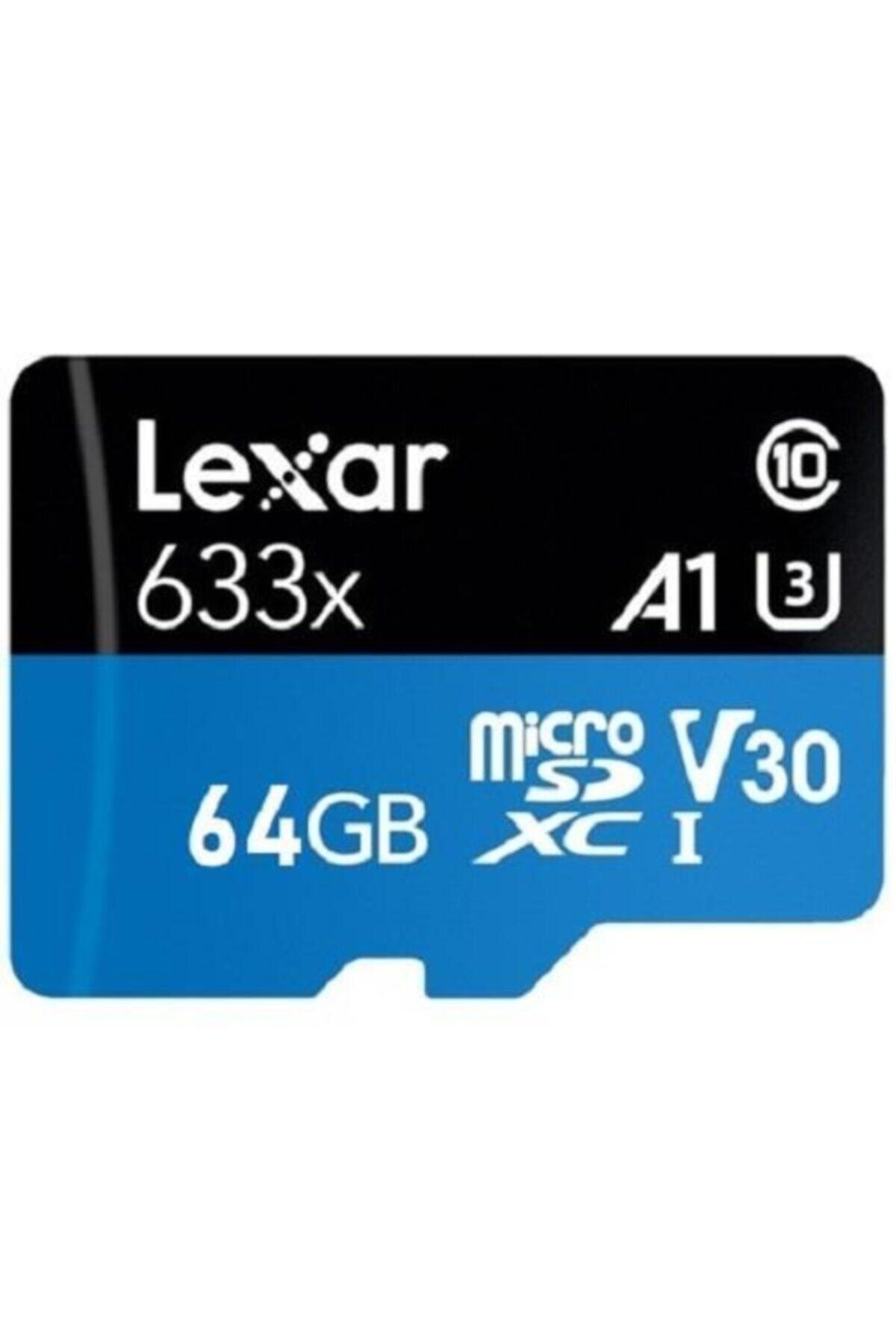 Lexar 64 Gb 633x U3 100mb/s Micro Sdhc Hafıza Kartı