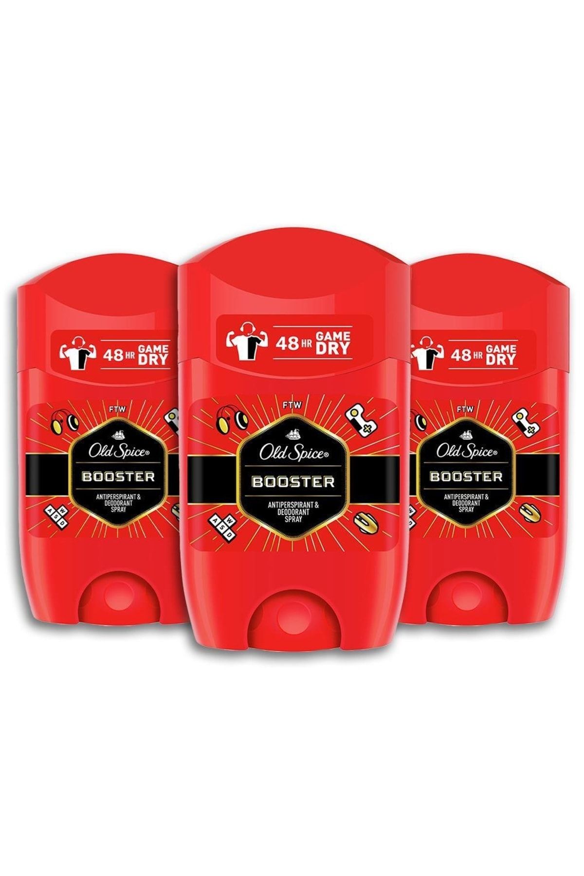 Old Spice Booster Deodorant Stick 50 Ml - 3 Adet