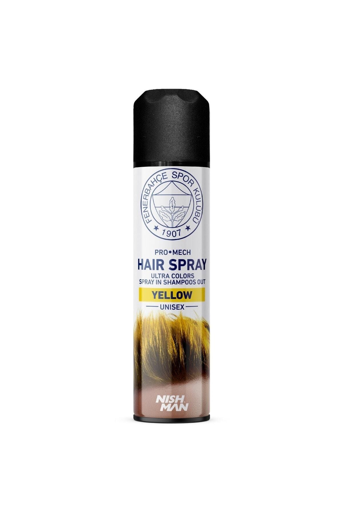 Fenerbahçe Renkli Saç Spreyi Sarı ( Yellow Hair Spray ) 150 ml - Fenerbahçe Lisanslı Ürünüdür