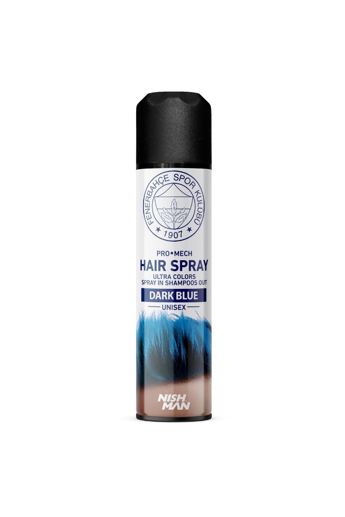 Fenerbahçe Renkli Saç Spreyi Lacivert ( Dark Blue Haır Spray ) 150 ml - Fenerbahçe Lisanslı Ürünüdür