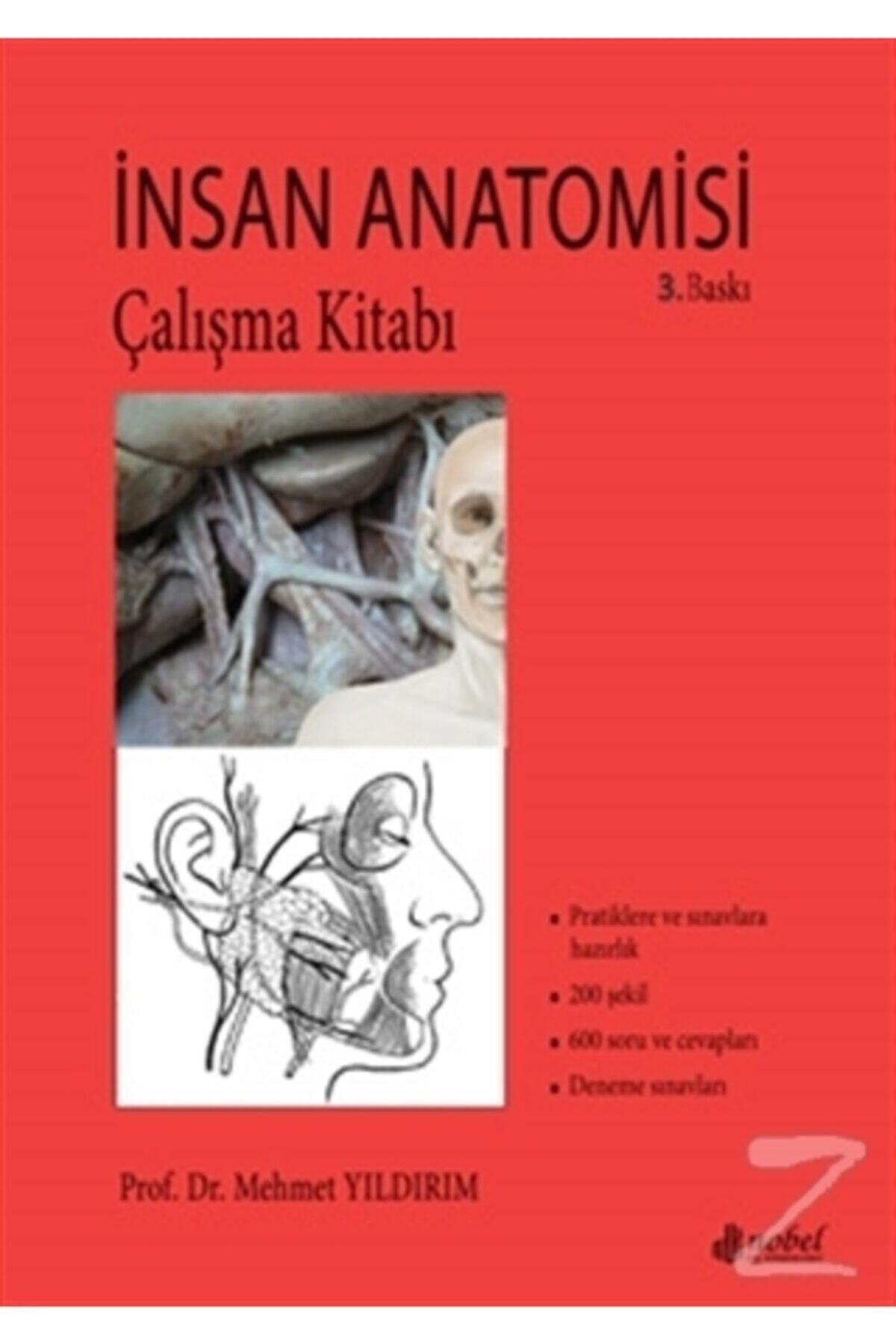 Nobel Tıp Kitabevi İnsan Anatomisi Çalışma Kitabı / Mehmet Yıldırım / Nobel Tıp Kitabevi / 9786053353515