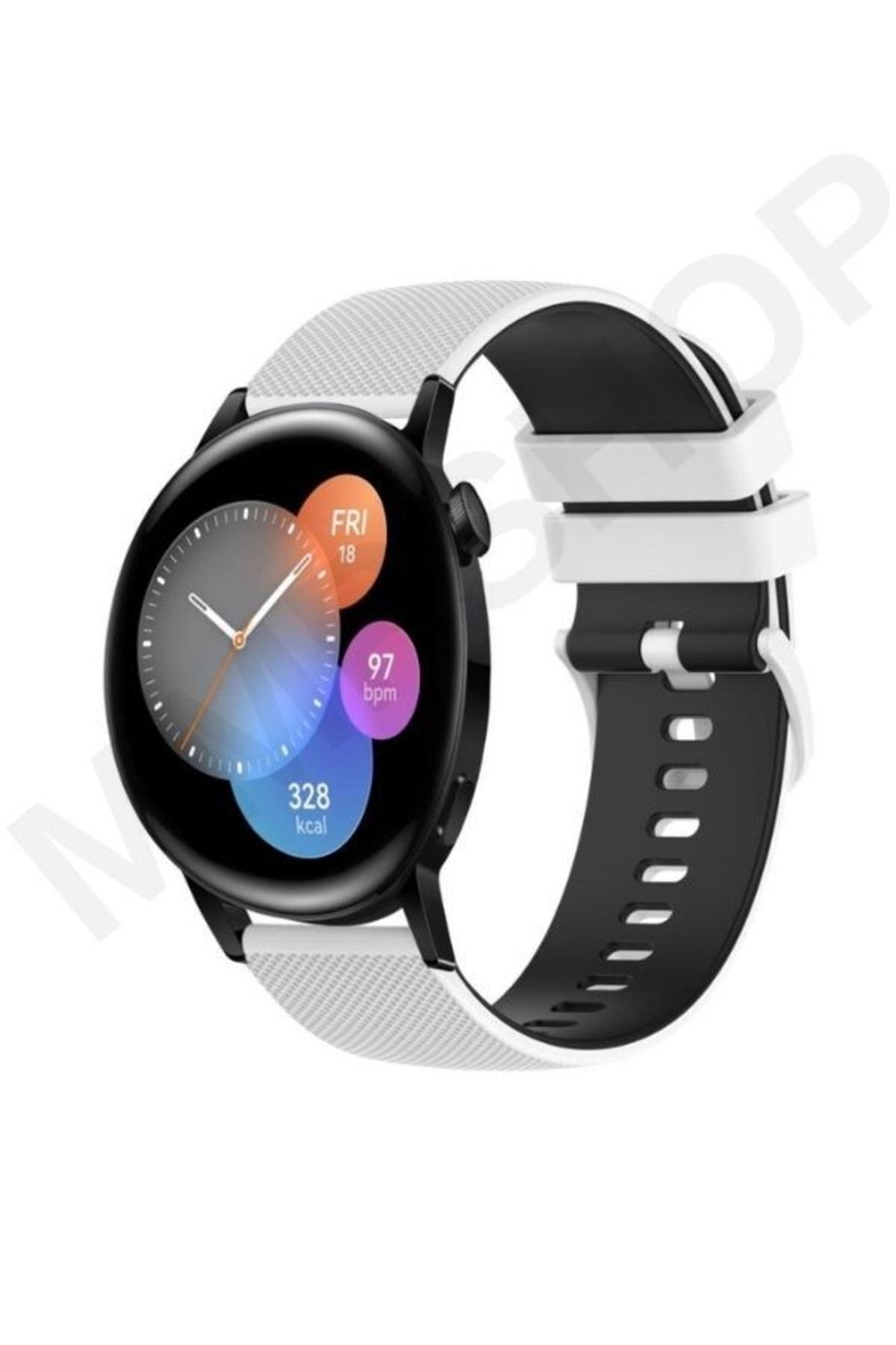 MMPSHOP Xiaomi Watch S1-s2 Active Mi Yuvarlak Kasa Uyumlu Silikon Kayış Çift Renkli Akıllı Saat Kordonu