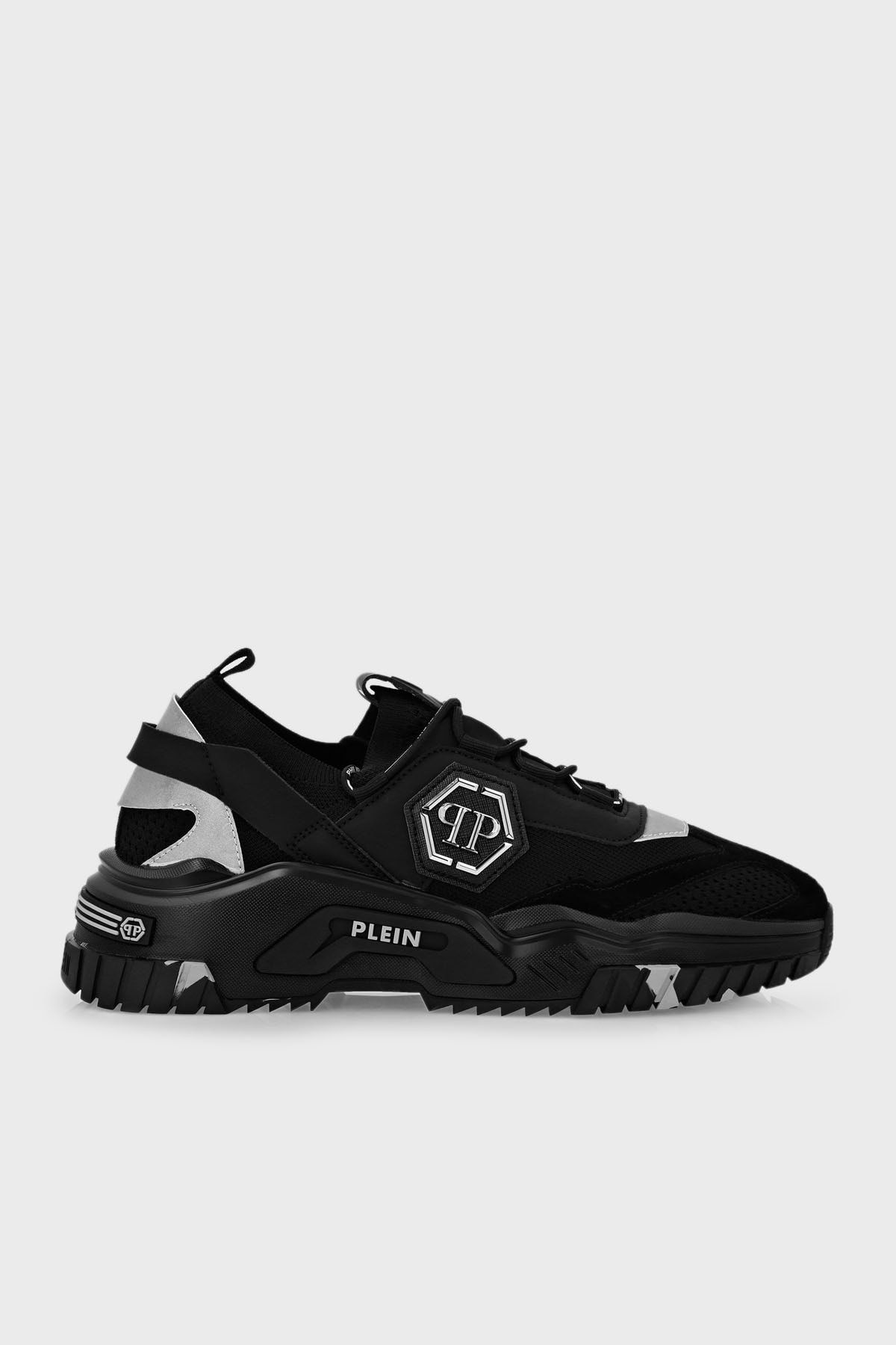 PHILIPP PLEIN Logolu Kalın Tabanlı Sneaker Ayakkabı Erkek Ayakkabı Aaas Usc0096 Pte00 3n02