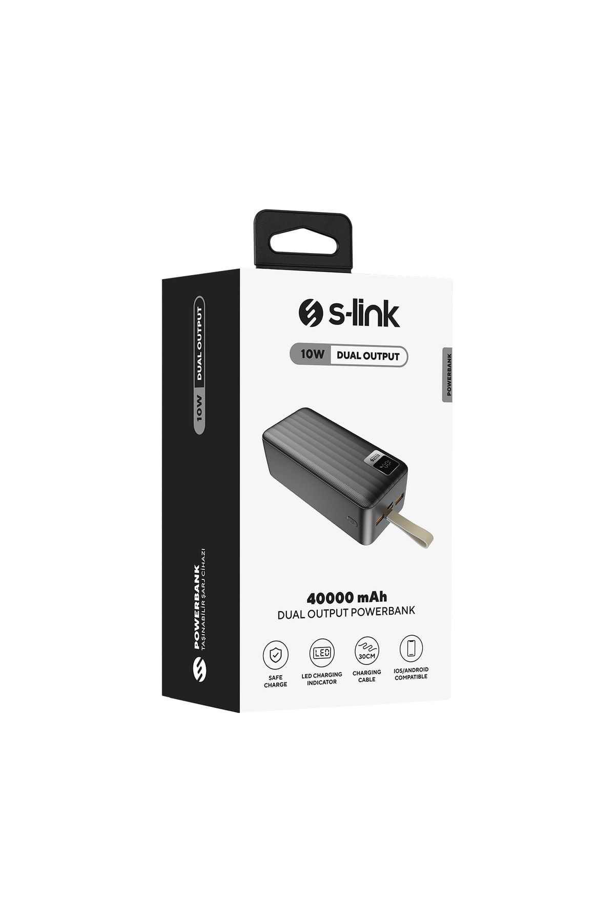 S-Link G401 40000mah 2*usb+type-c+micro Lcd Taşınabilir Pil Şarj Cihazı Powerbank