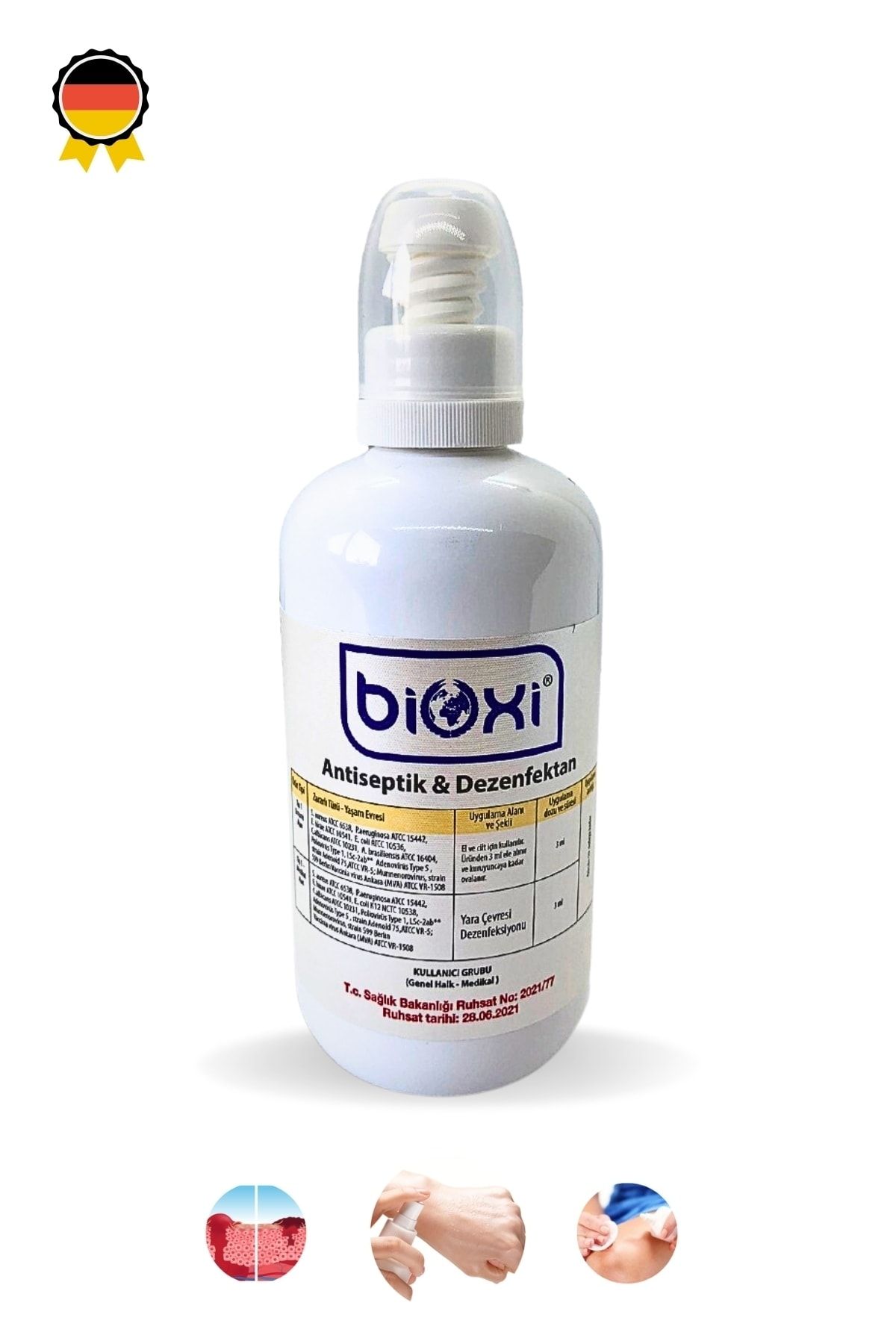 Bioxi ® Antiseptik & Dezenfektan 250 Ml (el-cilt Ve Yara Bakım) / Hipokloröz Asit (hocl) Bazlı