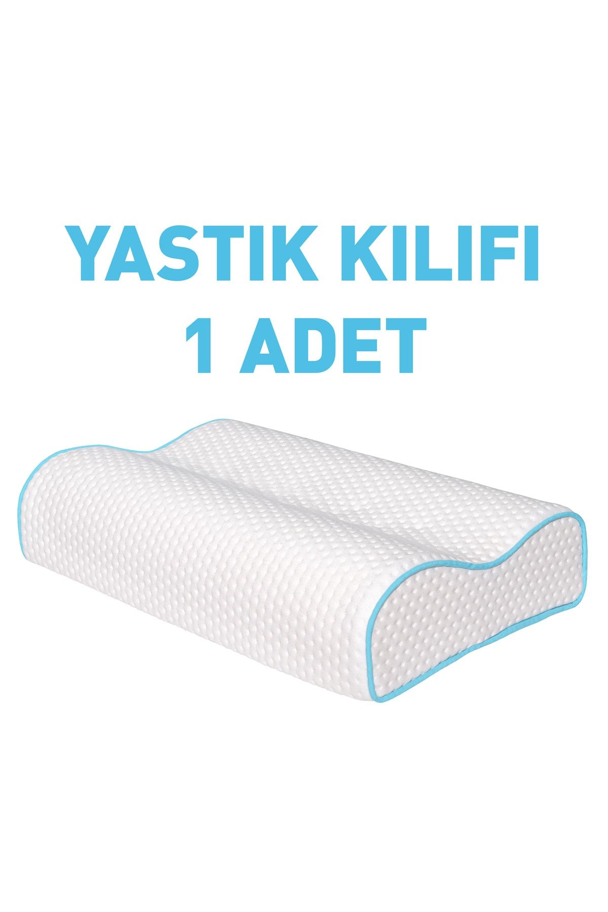 Viscofoam Yastık Kılıfı Yüksek Boyun Destekli Ortopedik Visco Yastık Kılıfı 1 Adet 55x35x12-11cm