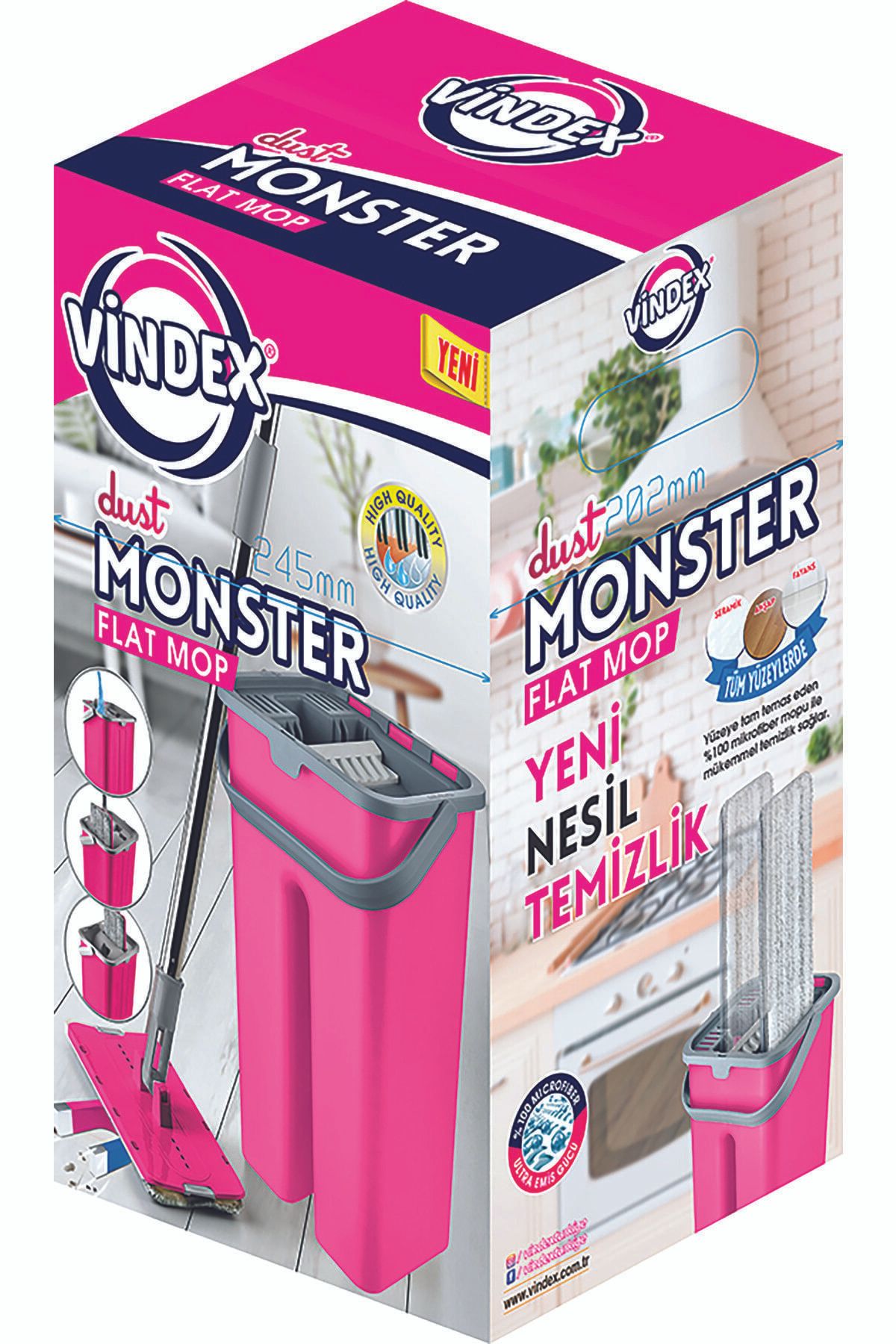Vindex Dust Monster Flat Mop