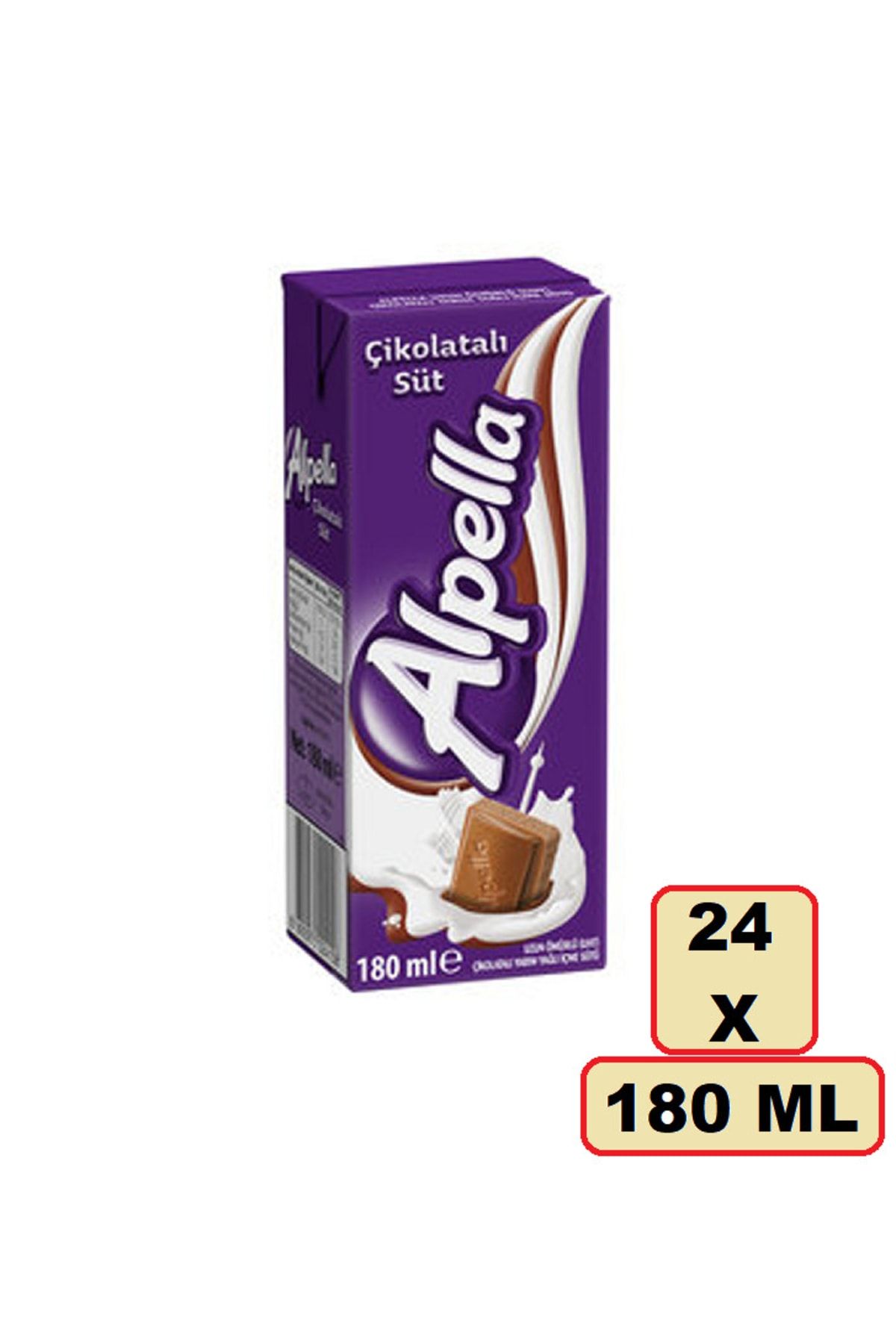 Alpella Çikolatalı Süt 180 Ml X 24 Adet