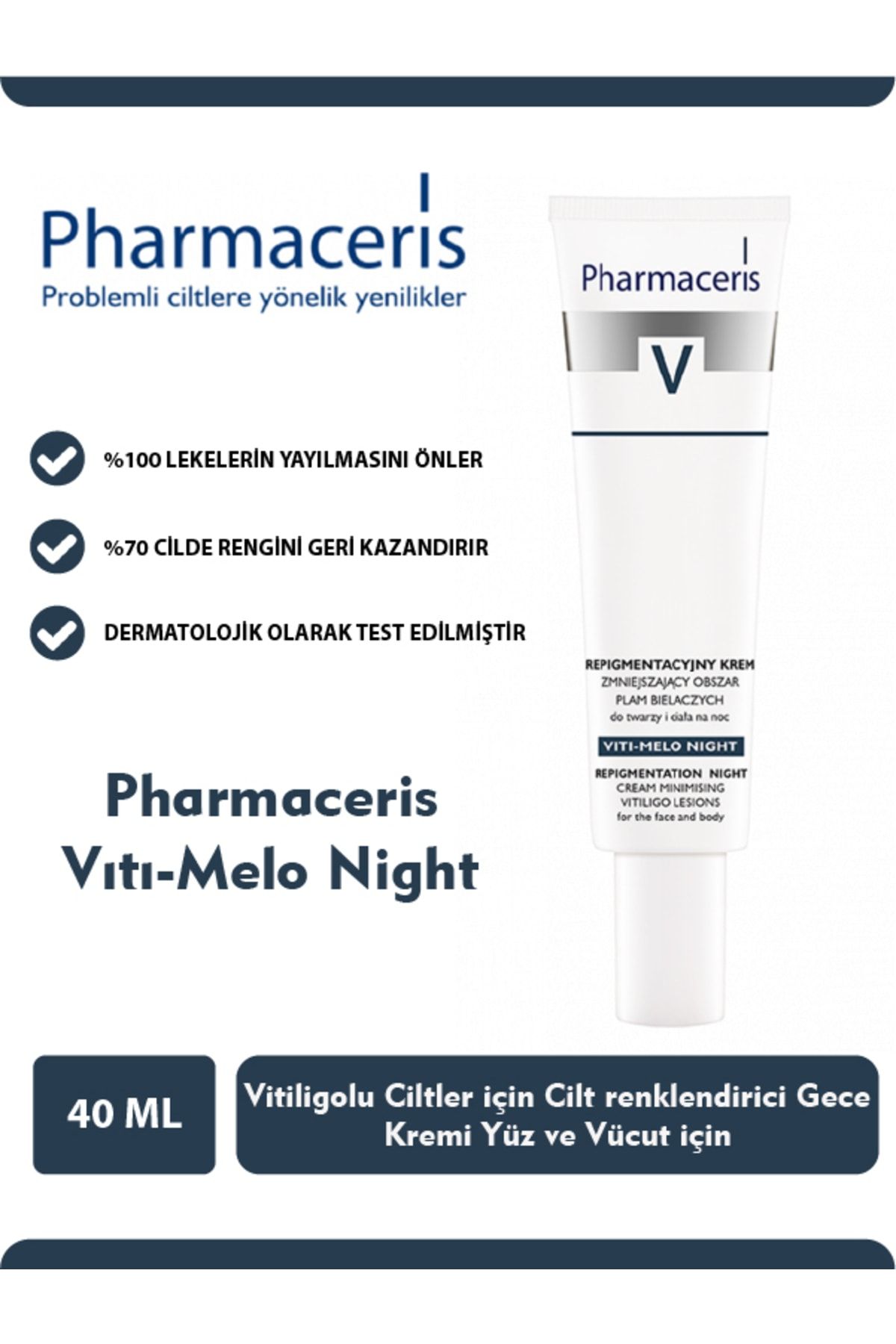 Pharmaceris Viti-melo Repigmentation Night Cream 40 Ml