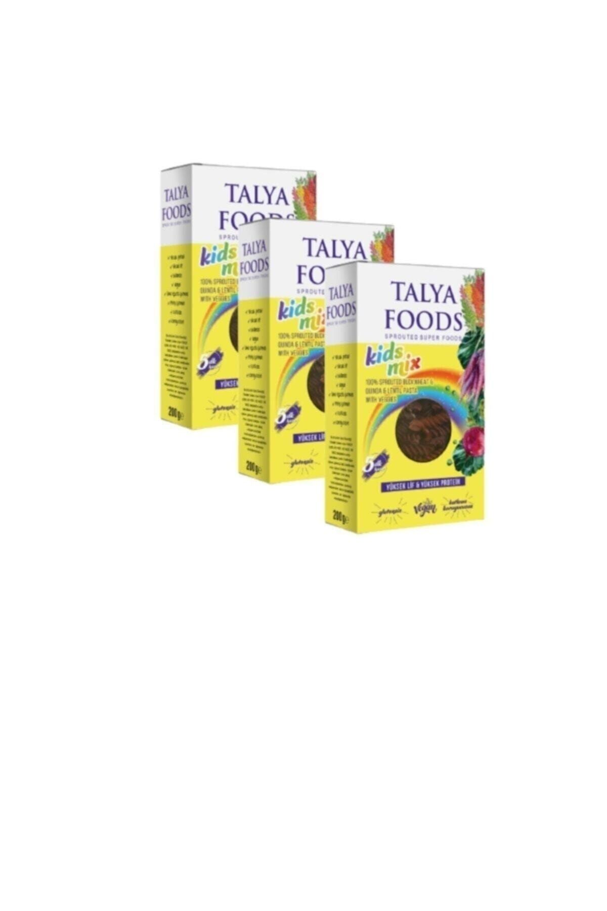 TALYA FOODS Kids Mix Makarna Seti 3 X200 g