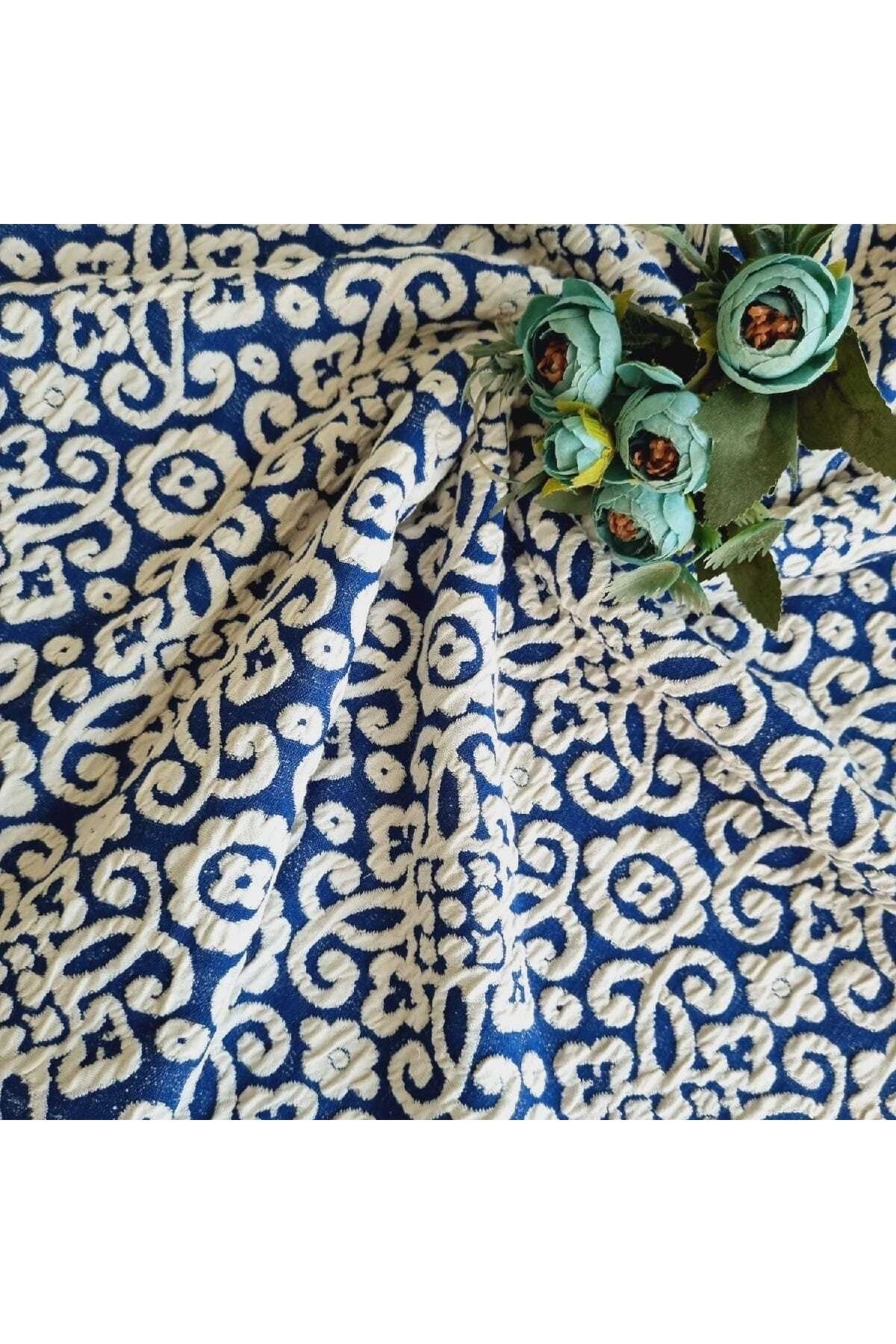 DORE Kabartma Barok Desenli Örme Kumaş (elbiselik,eteklik,gömleklik Örme Kumaş )