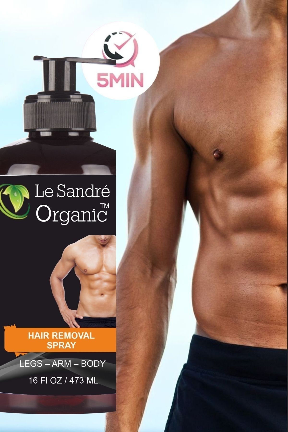 Le Sandre Organic Tüy Dökücü Krem Erkek Dev Boy 473 ml