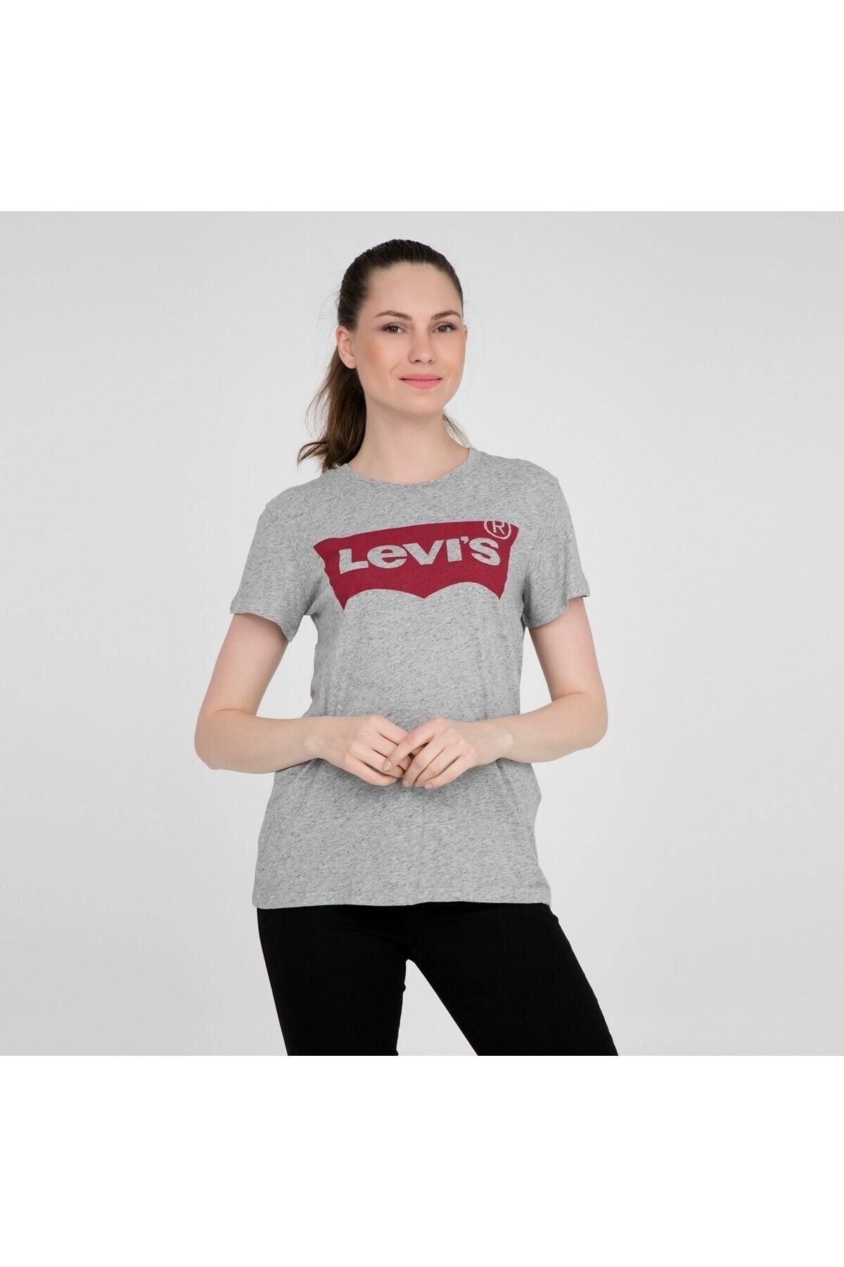 Levi's Kadın Gri T-Shirt 17369-0263