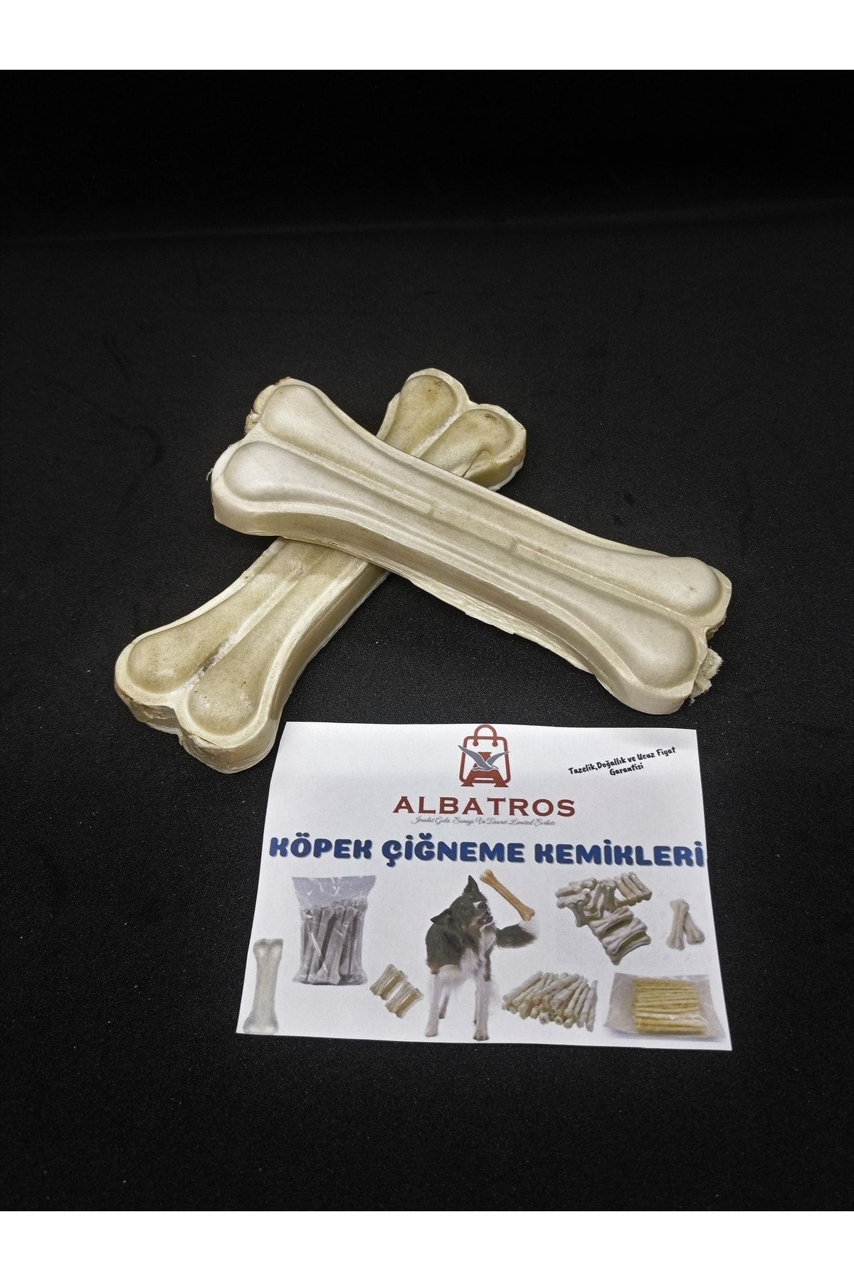Albatros 12 Cm 2 Adet 50-60gr Köpek Çiğneme Kemiği ,diş Ve Ağız Temizleme,oyun Kemiği,pres Kemik